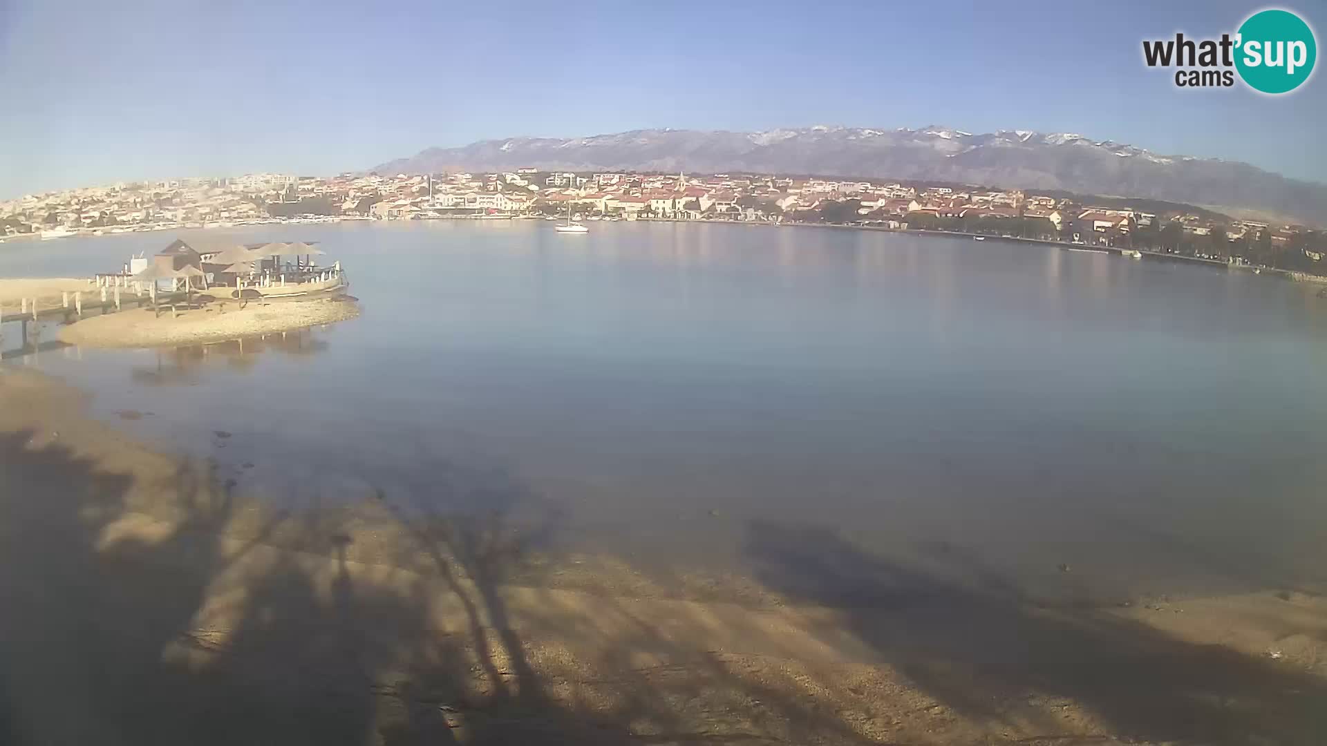 Novalja webcam – spiaggia cittadina