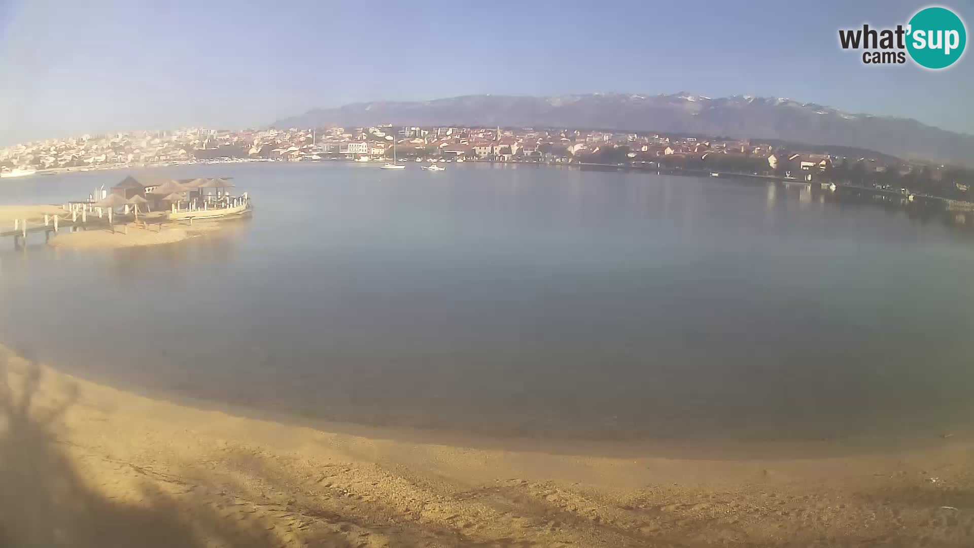 Novalja livecam – plage de la ville