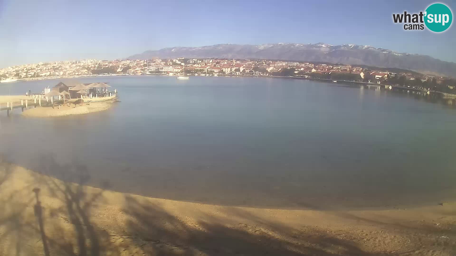 Live webcam Novalja – The Town beach