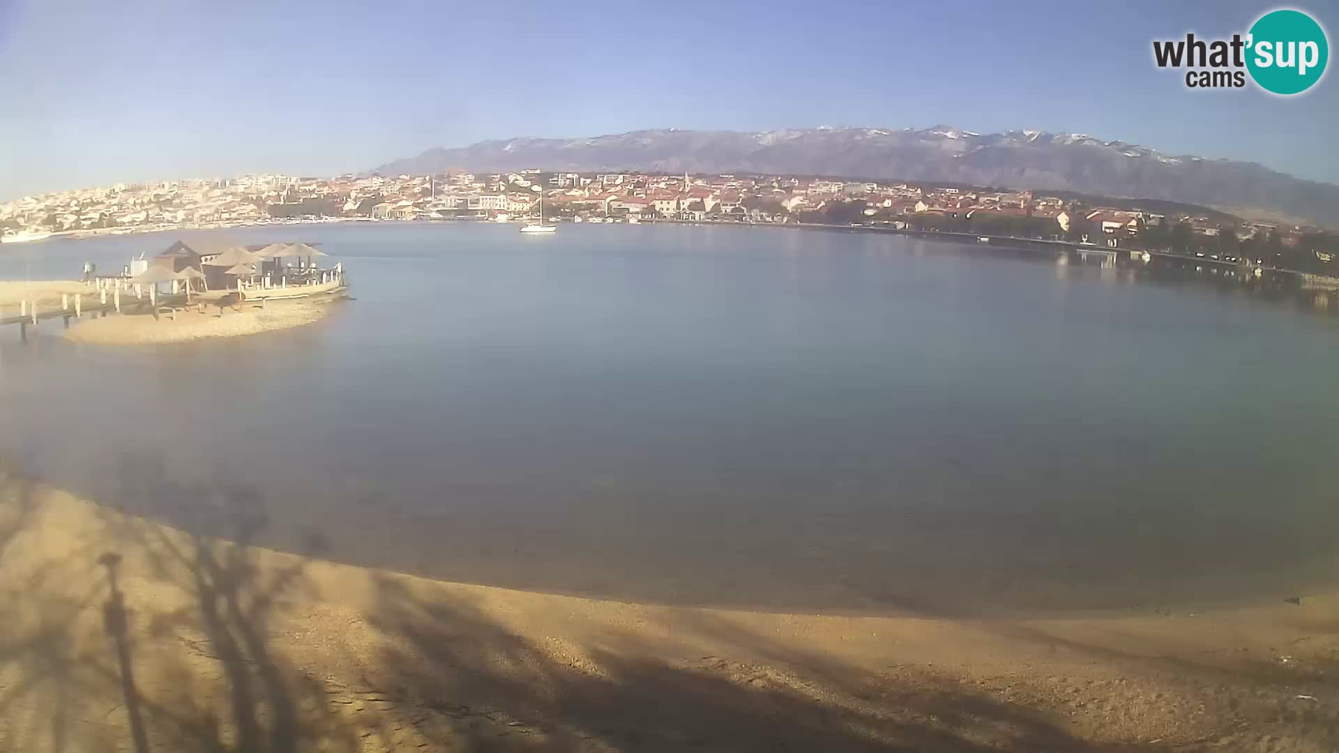 Novalja webcam – spiaggia cittadina