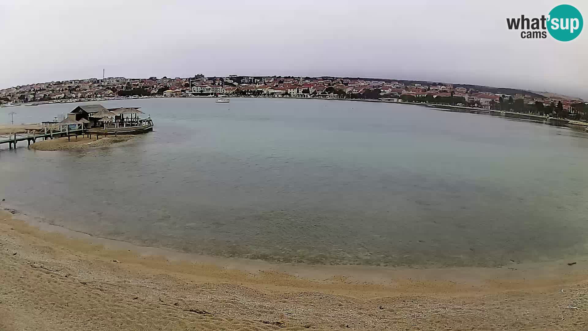 Novalja livecam – plage de la ville