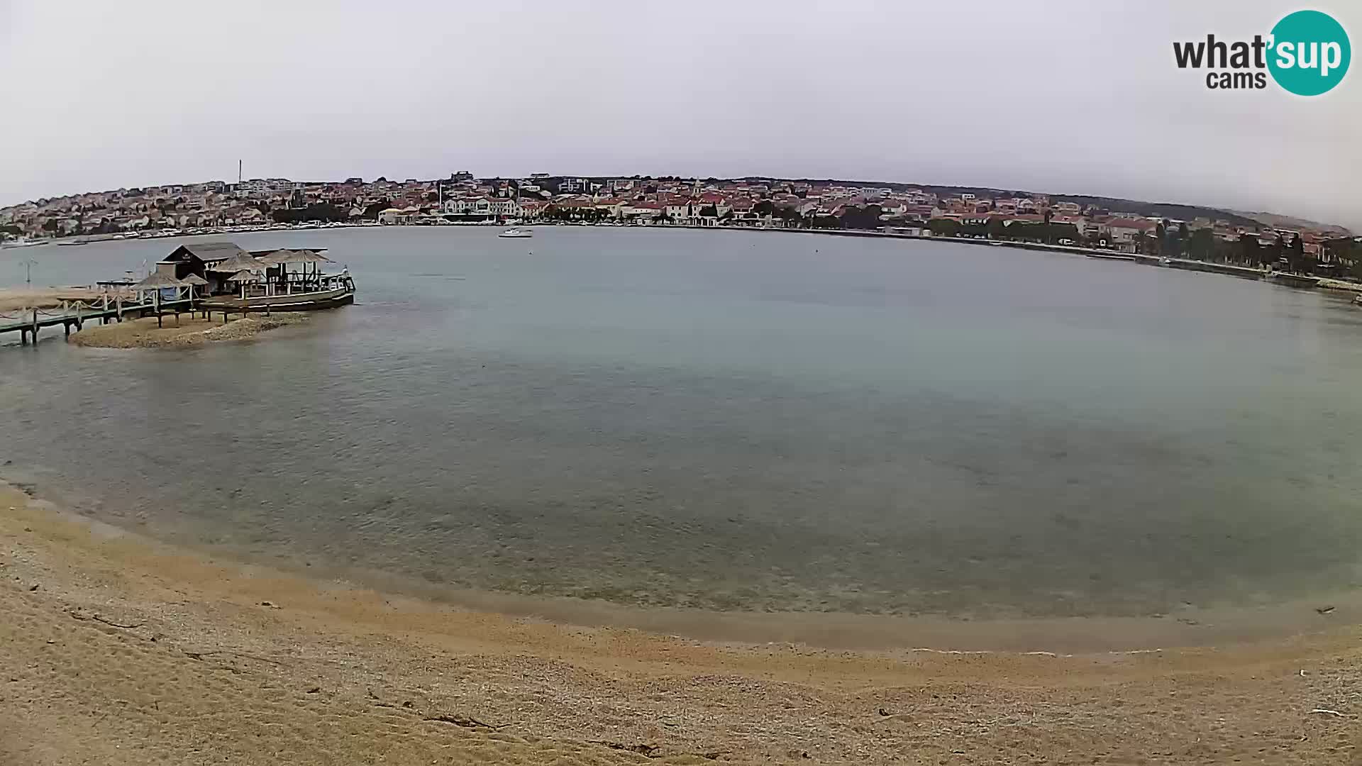 Novalja livecam – plage de la ville