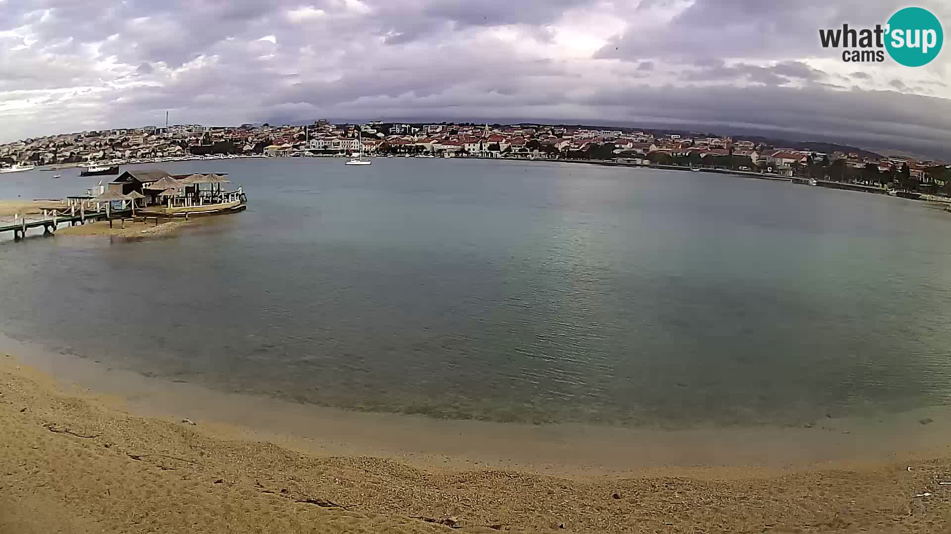 Novalja livecam – plage de la ville