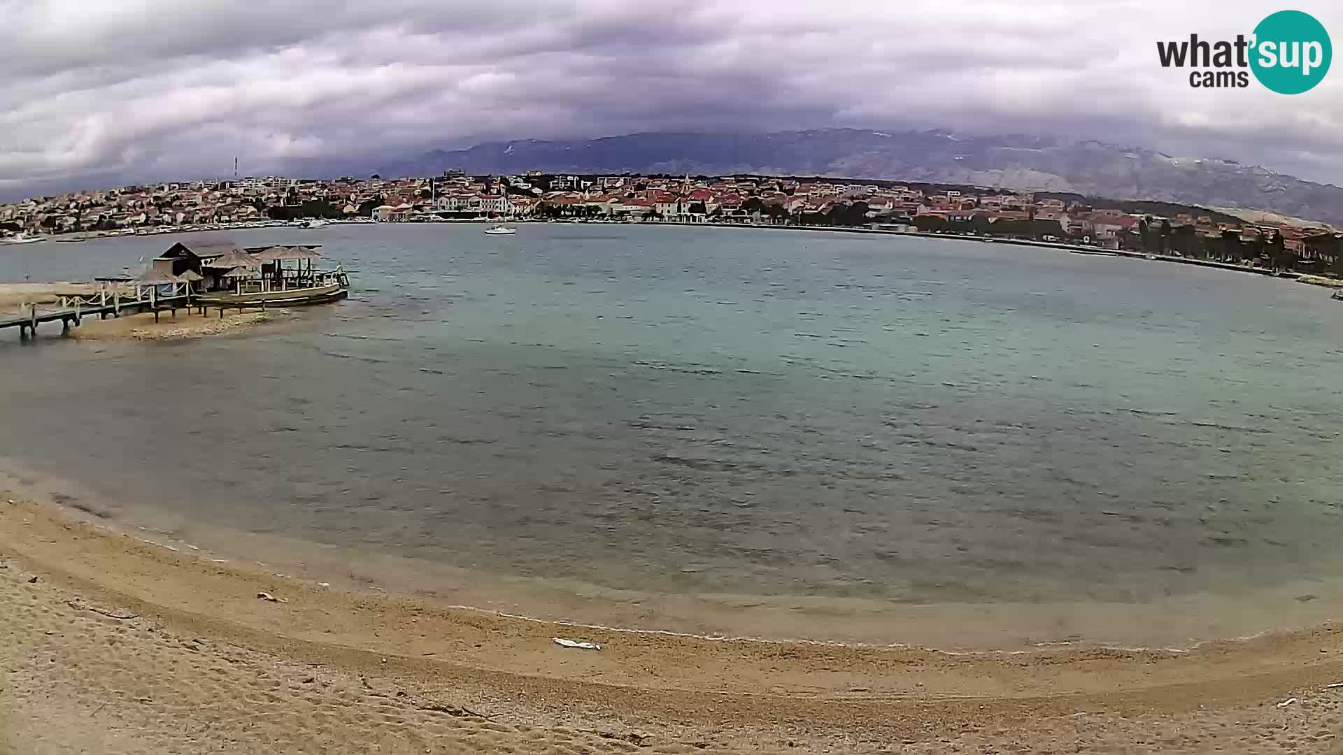 Novalja livecam – plage de la ville