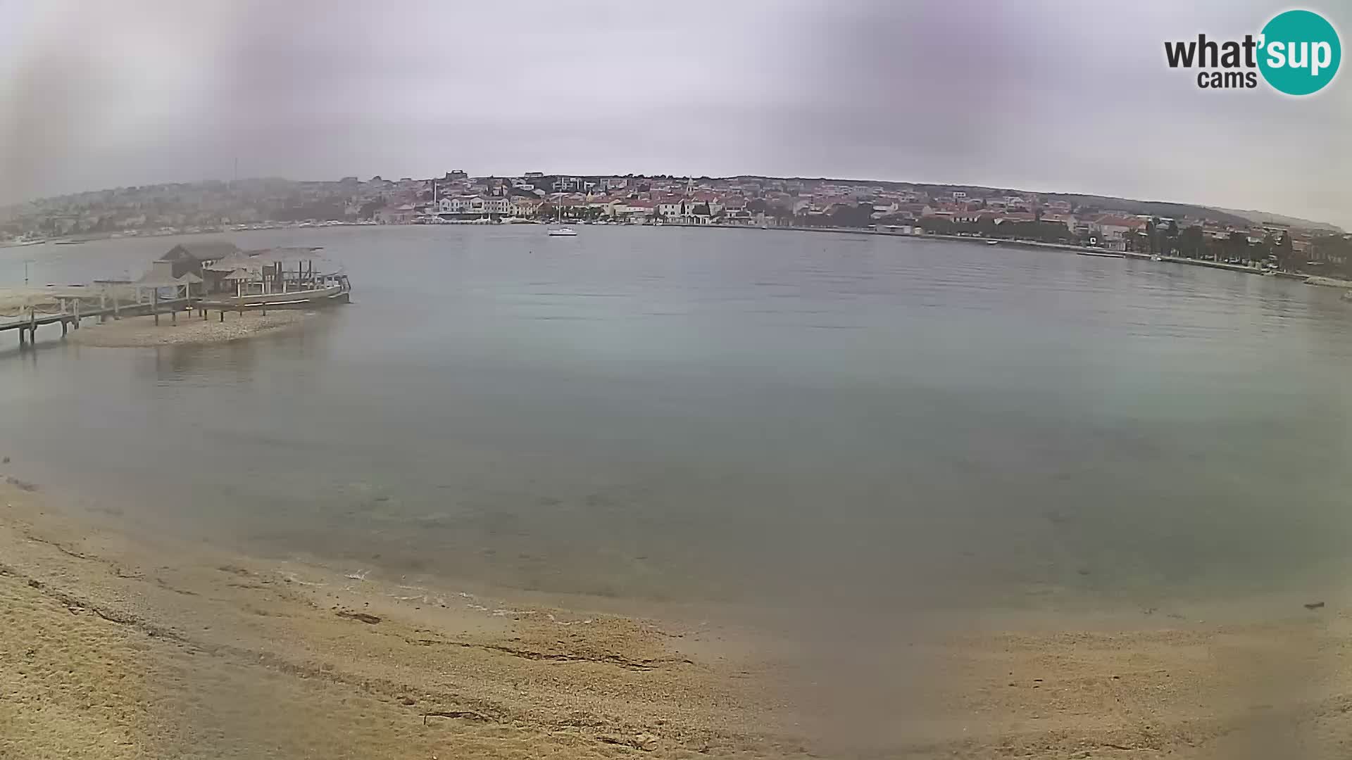 Novalja livecam – plage de la ville