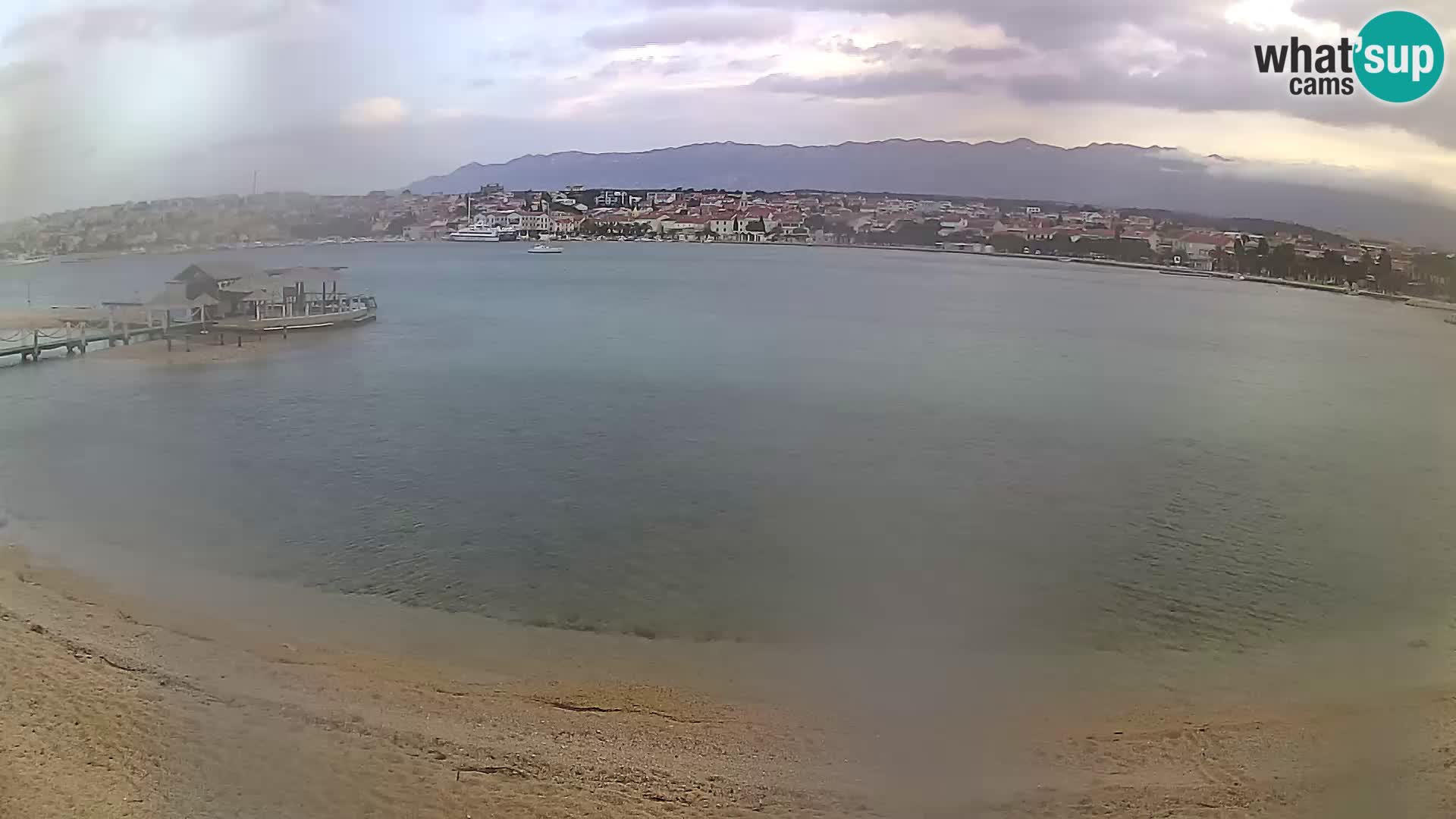 Novalja livecam – plage de la ville