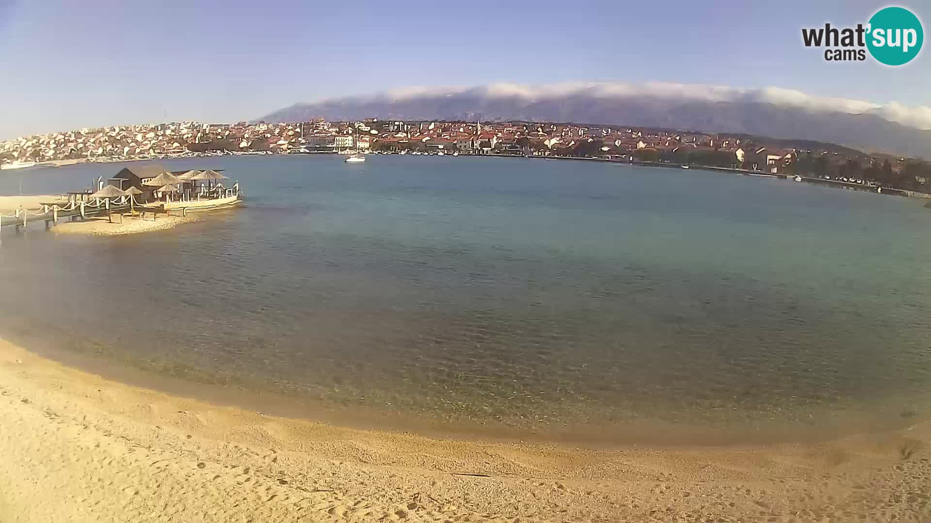 Live webcam Novalja – The Town beach