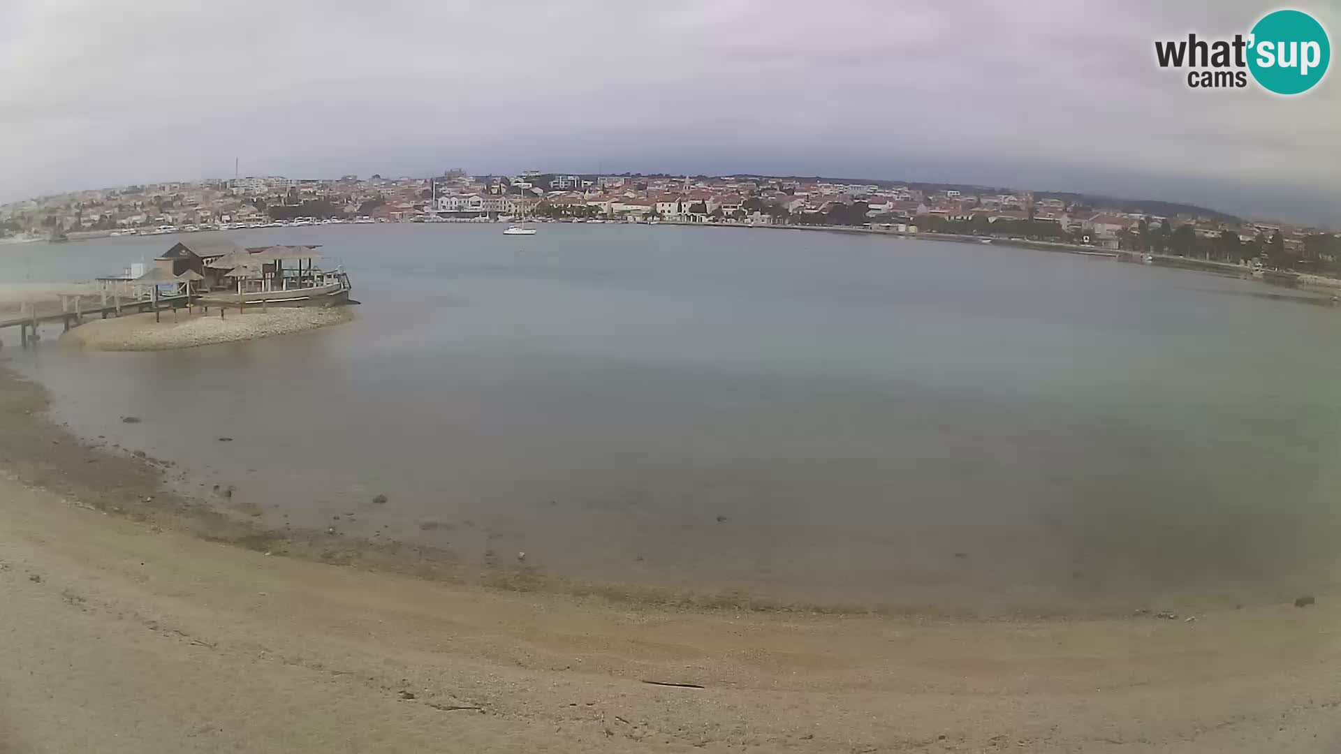 Novalja livecam – plage de la ville