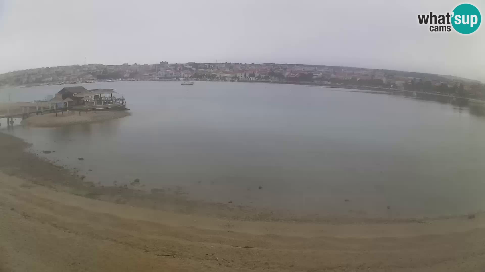 Live webcam Novalja – The Town beach