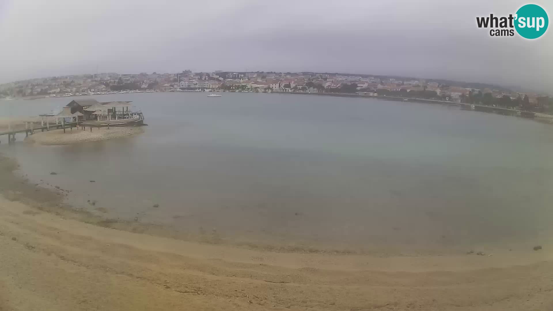 Novalja livecam – plage de la ville