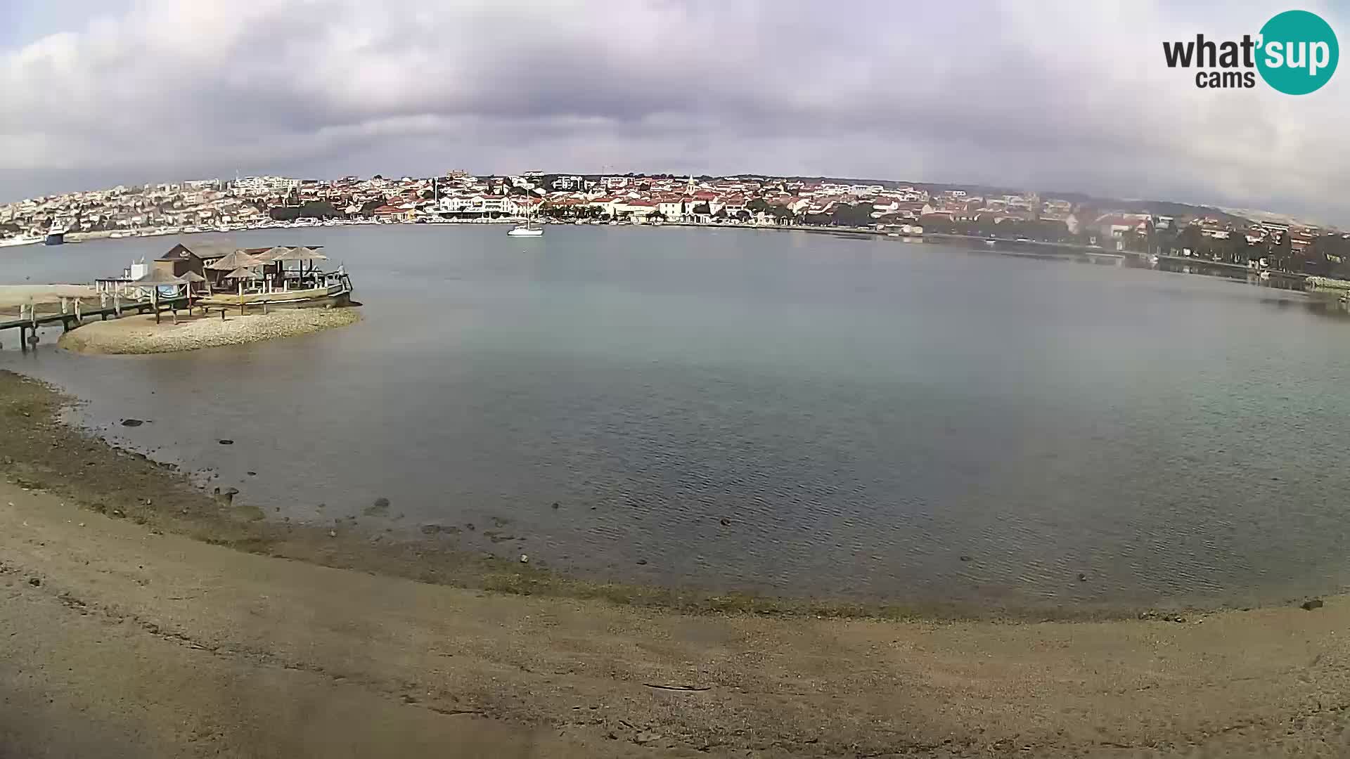 Novalja livecam – plage de la ville