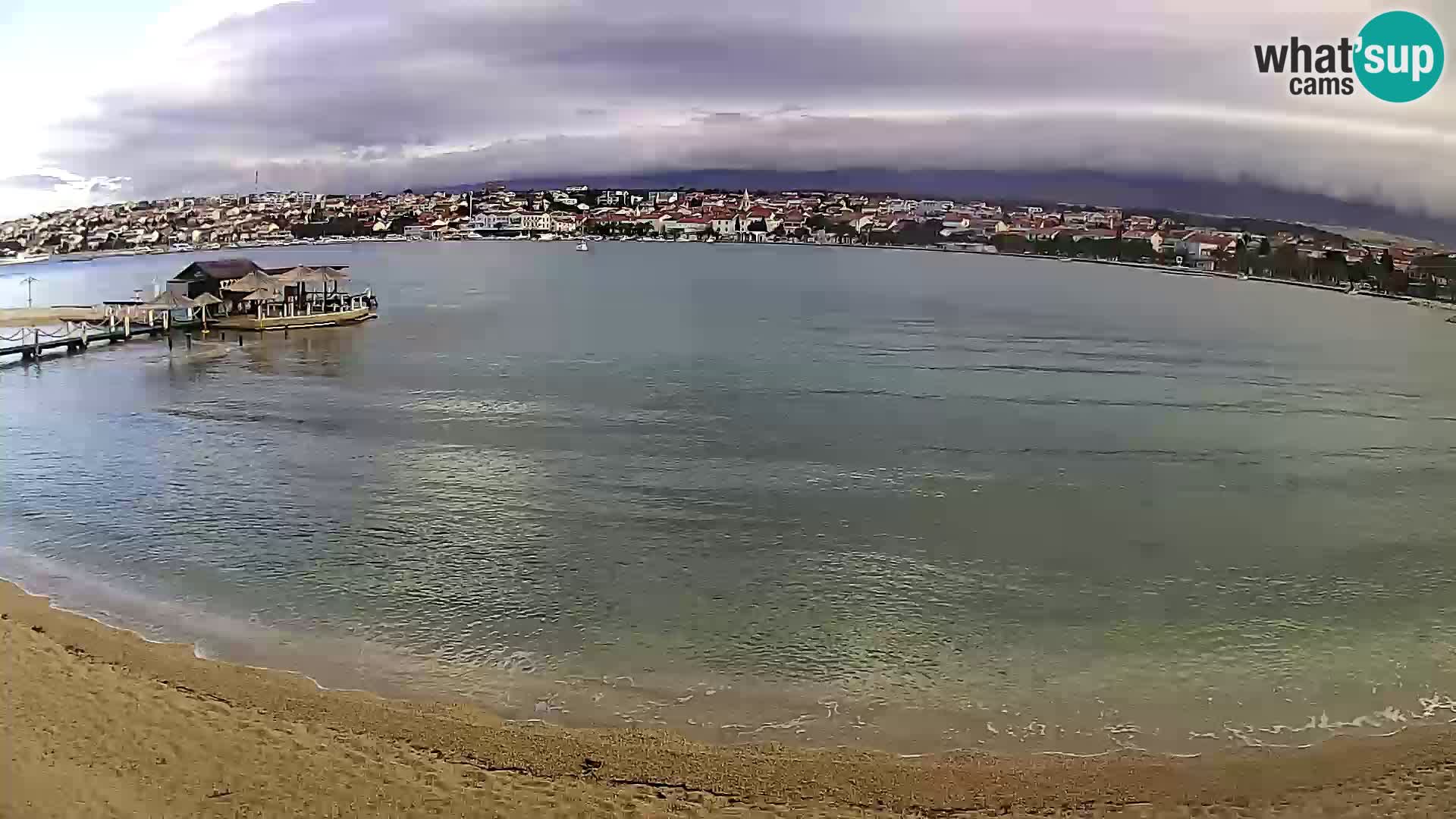 Live webcam Novalja – The Town beach