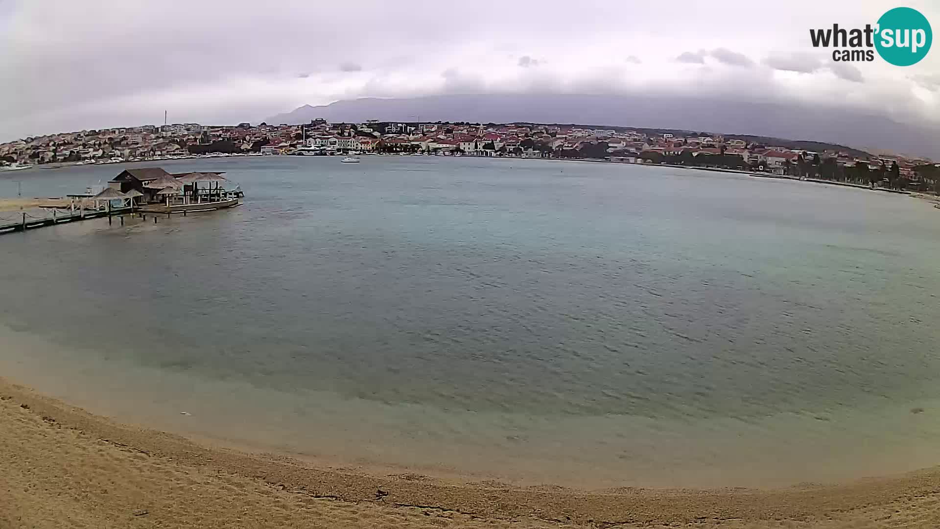 Novalja livecam – plage de la ville