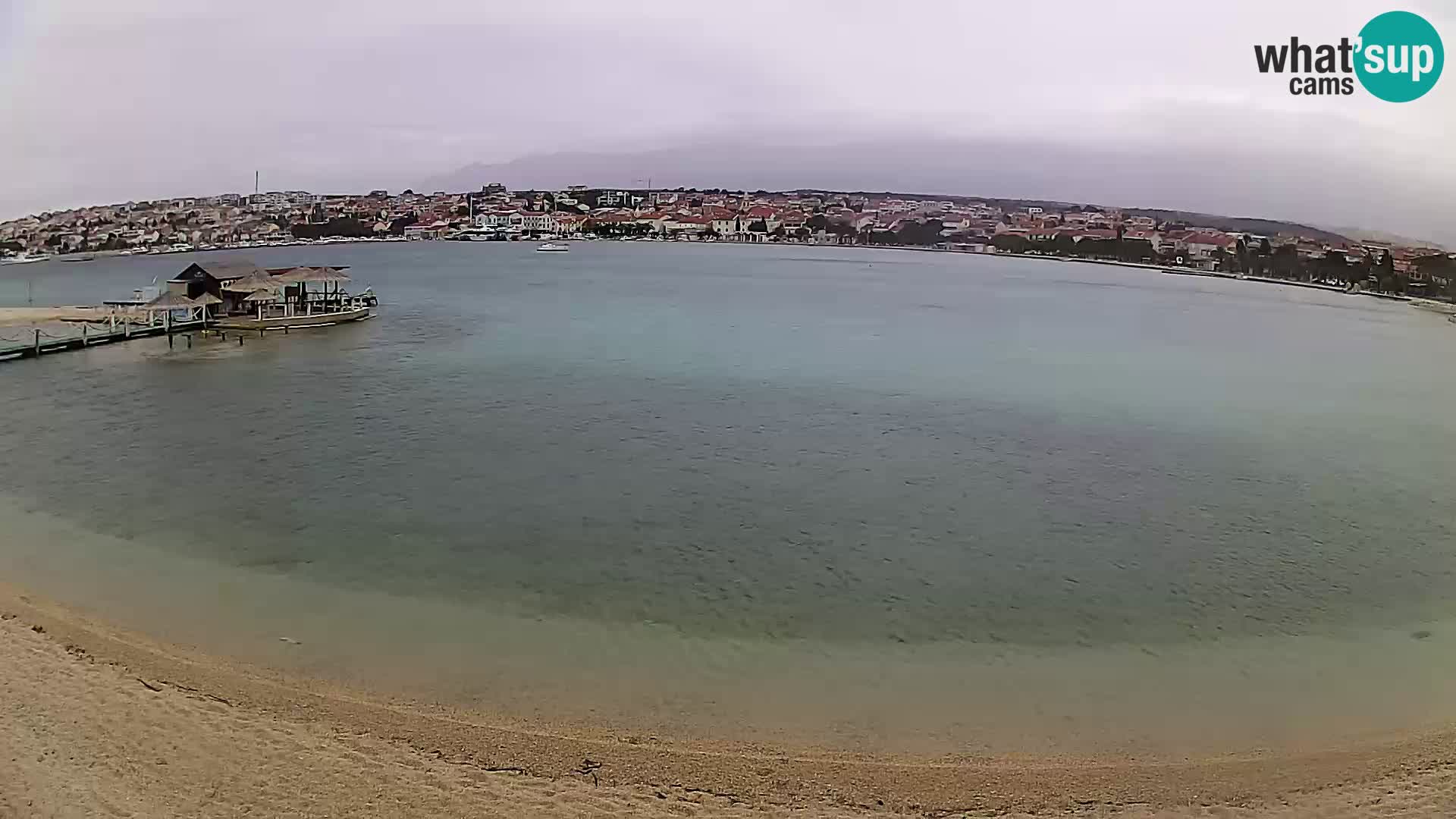 Novalja livecam – plage de la ville