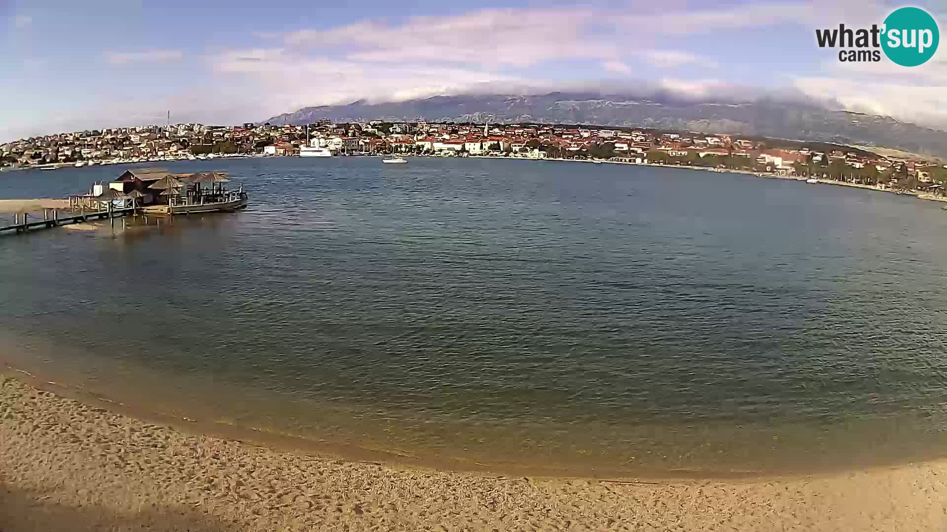 Novalja livecam – plage de la ville