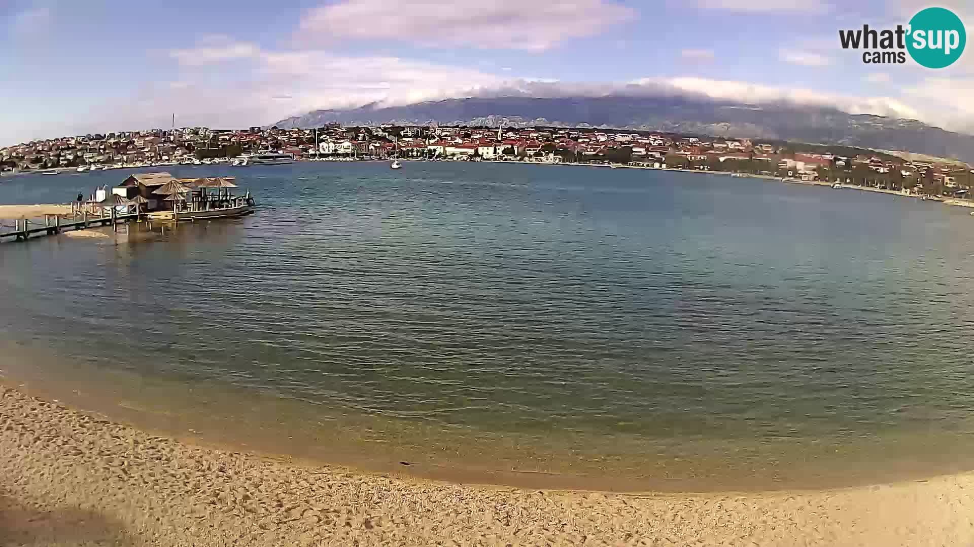 Novalja en vivo – playa de la ciudad