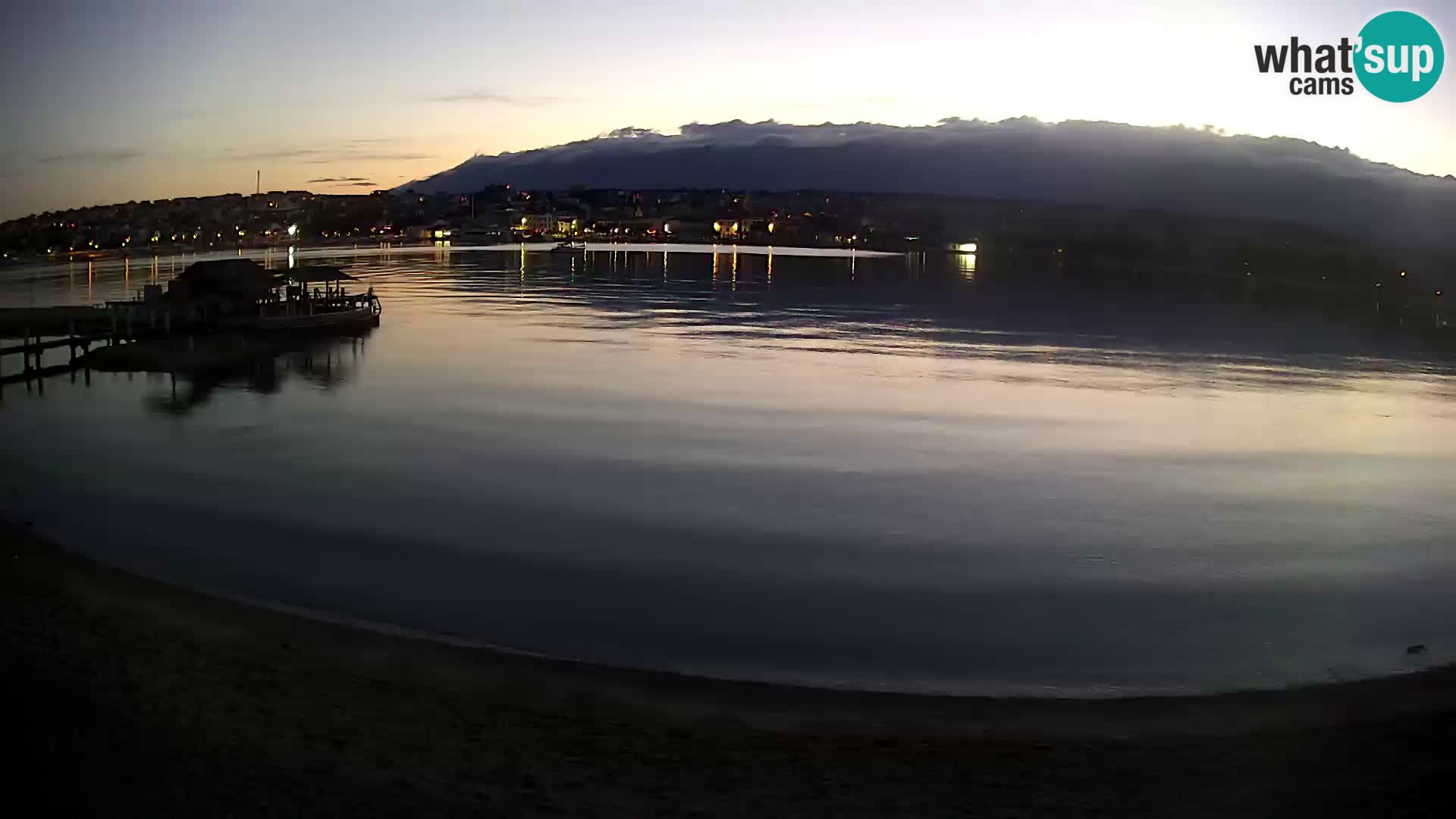 Novalja webcam – spiaggia cittadina