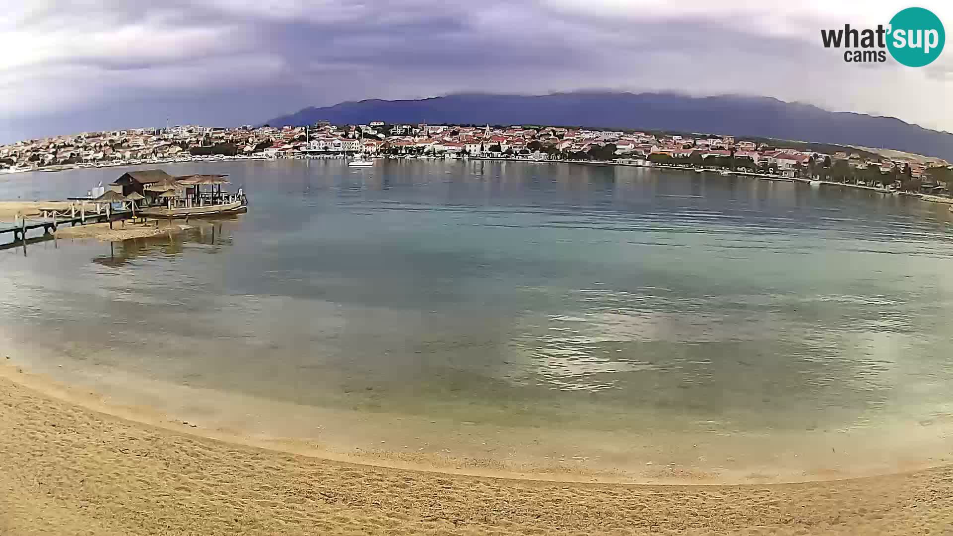Novalja livecam – plage de la ville