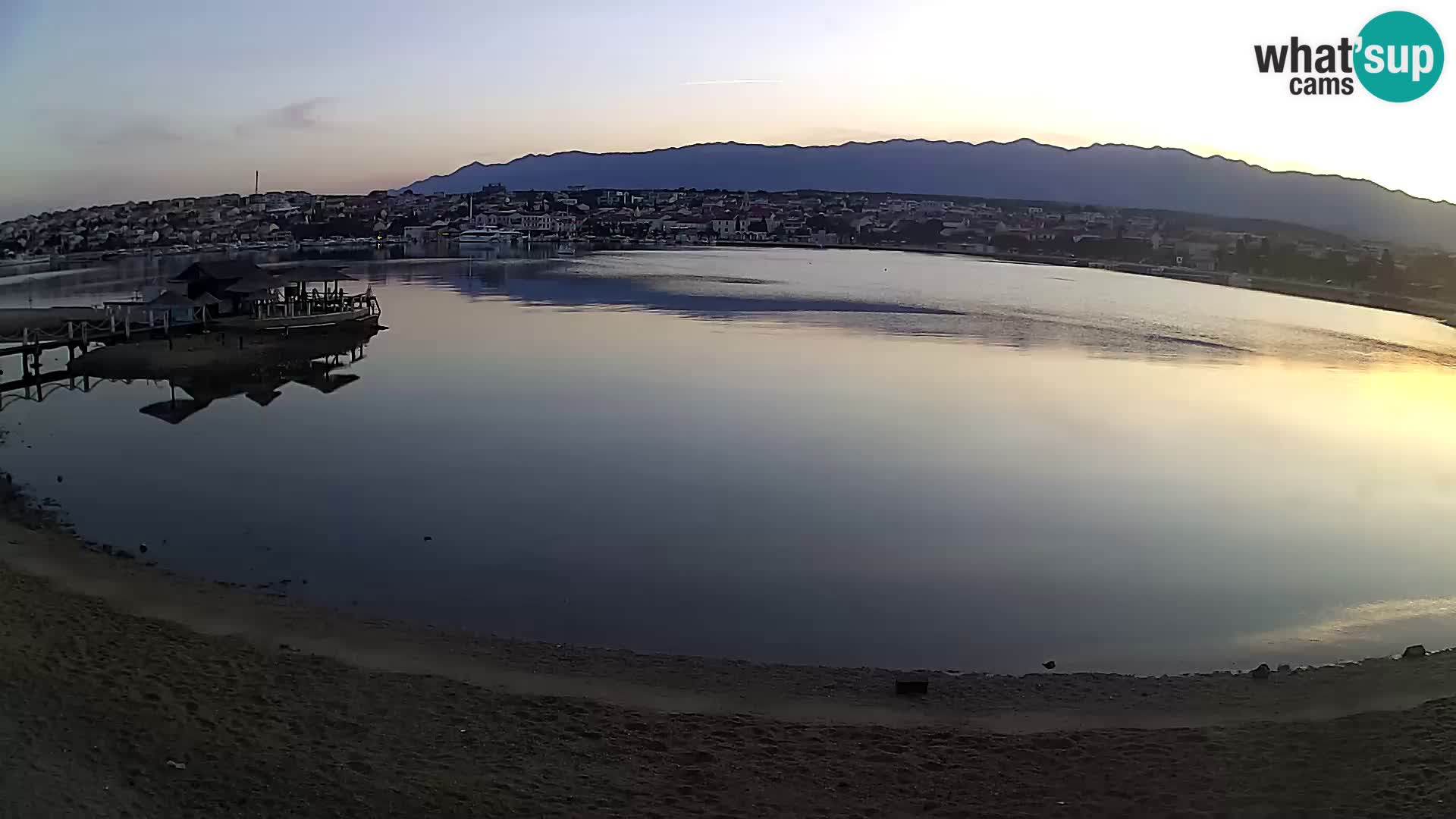 Novalja Kamera v živo – mestna plaža