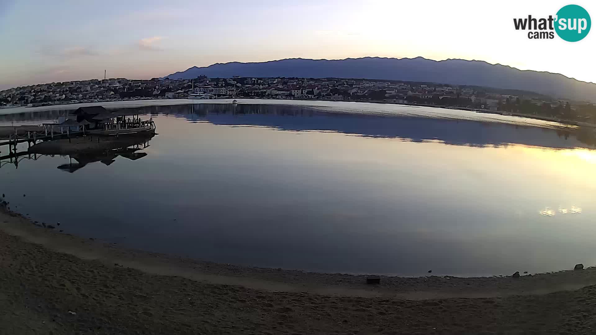 Novalja webcam – spiaggia cittadina