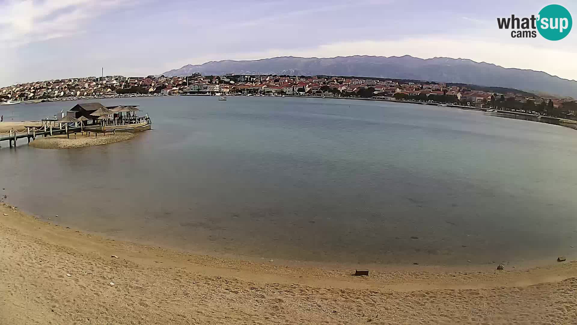 Novalja livecam – plage de la ville