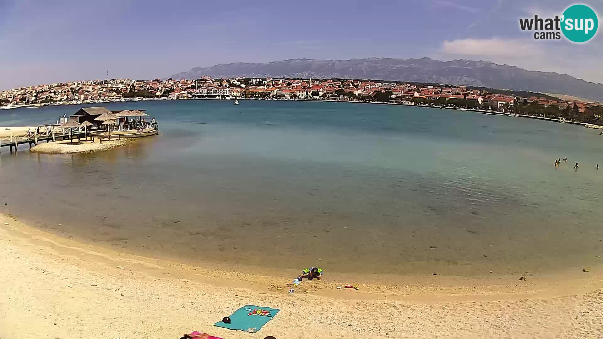 Live webcam Novalja – The Town beach