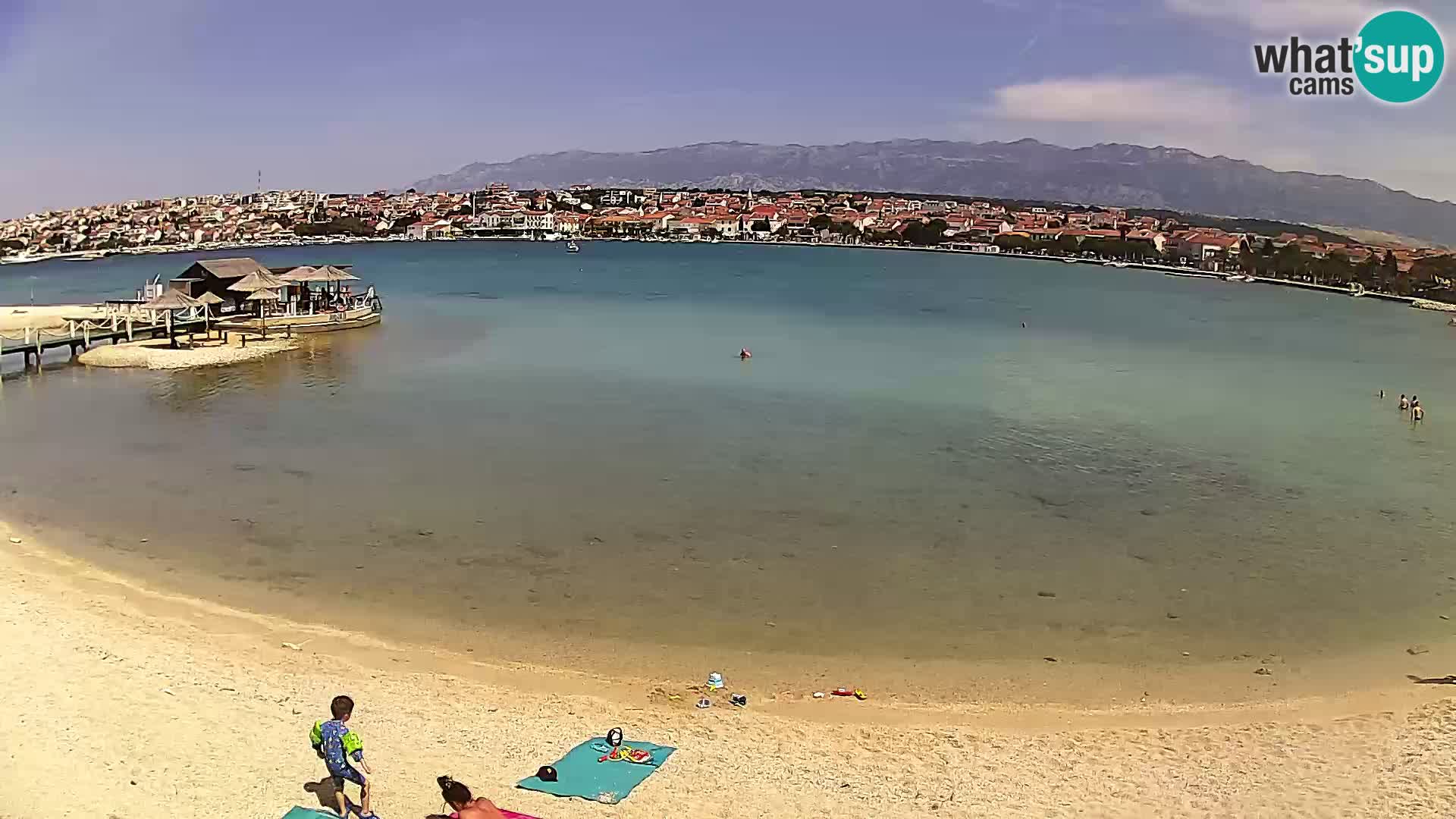 Novalja livecam – plage de la ville