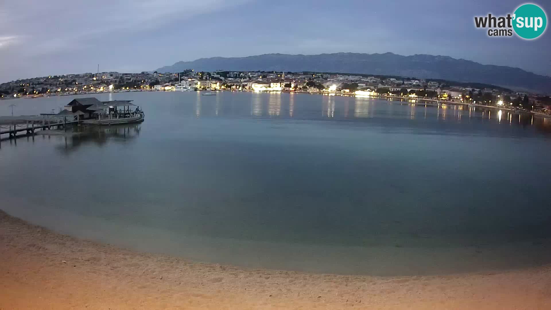 Novalja Kamera v živo – mestna plaža