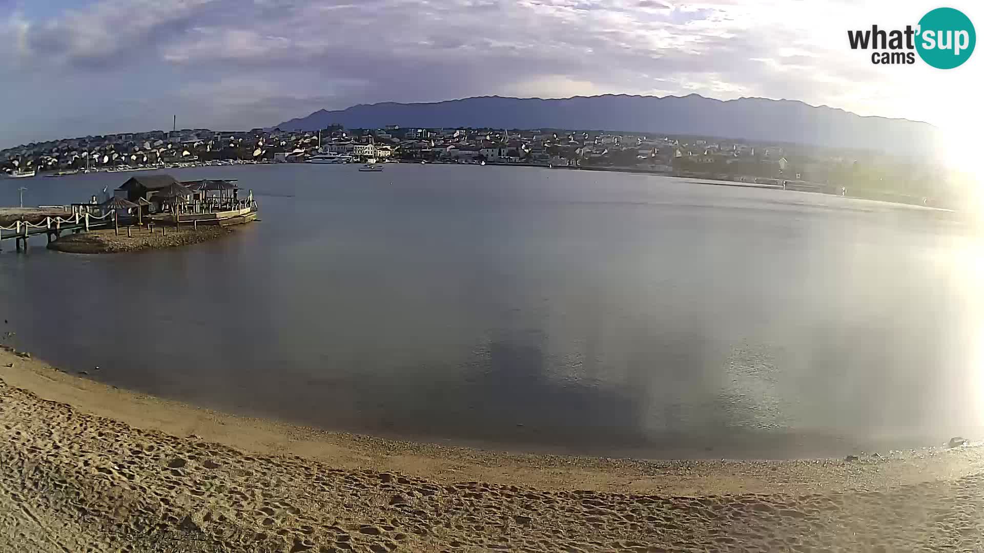 Novalja livecam – plage de la ville