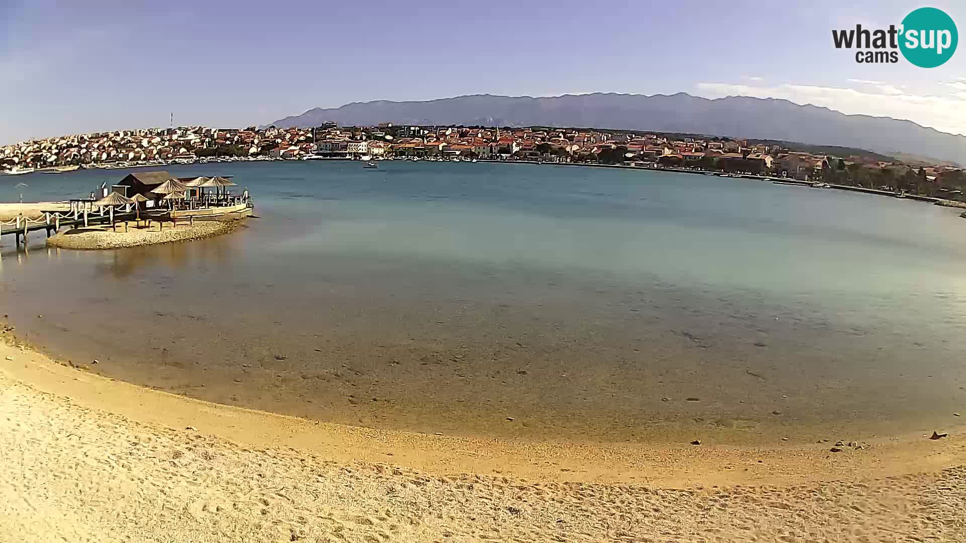 Novalja Kamera v živo – mestna plaža