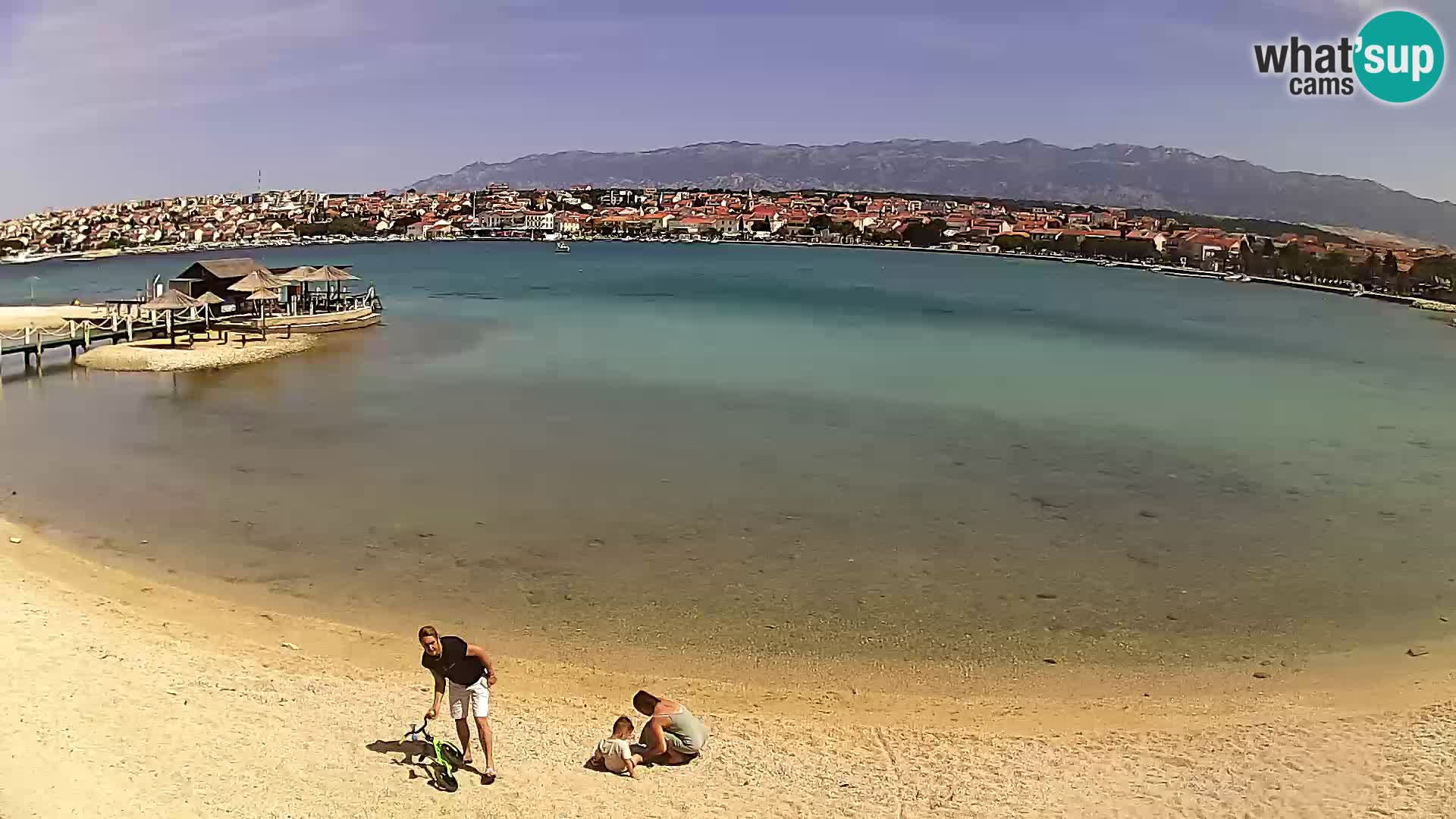 Novalja livecam – plage de la ville