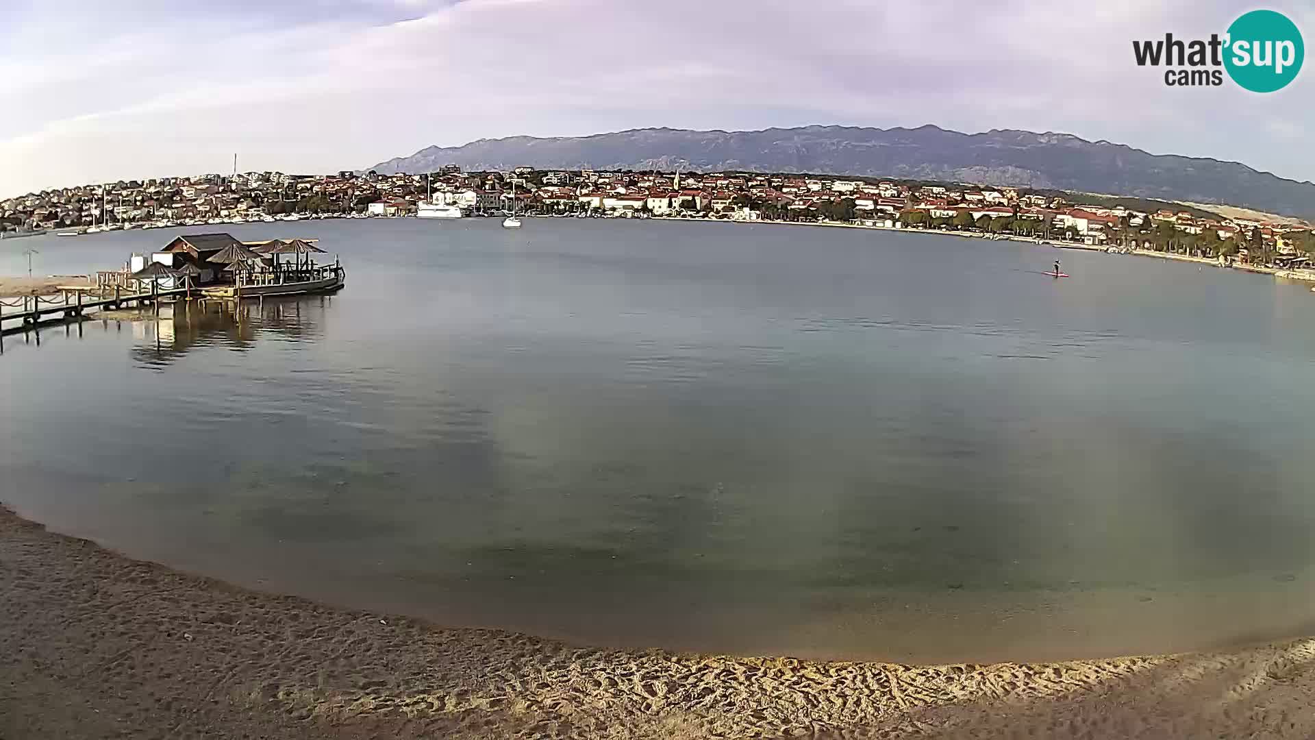 Novalja livecam – plage de la ville