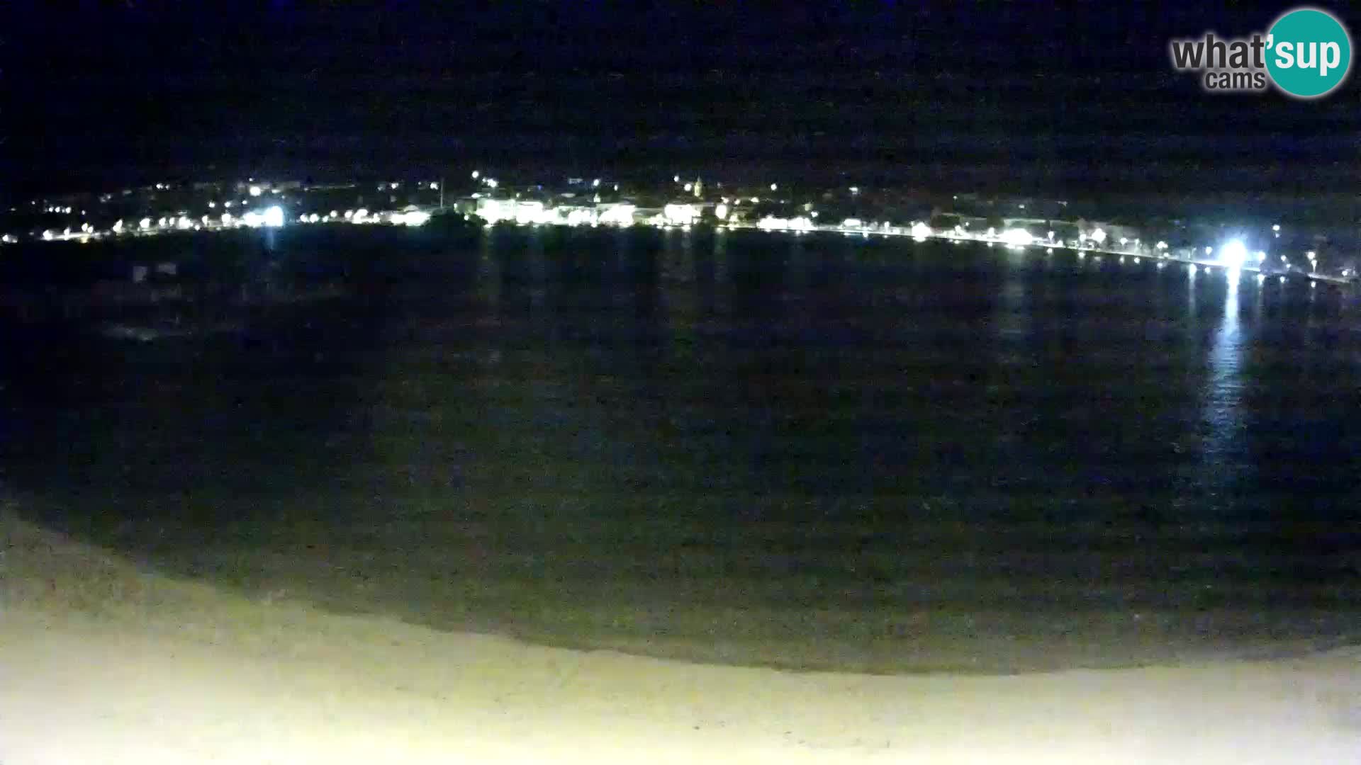 Novalja webcam – spiaggia cittadina