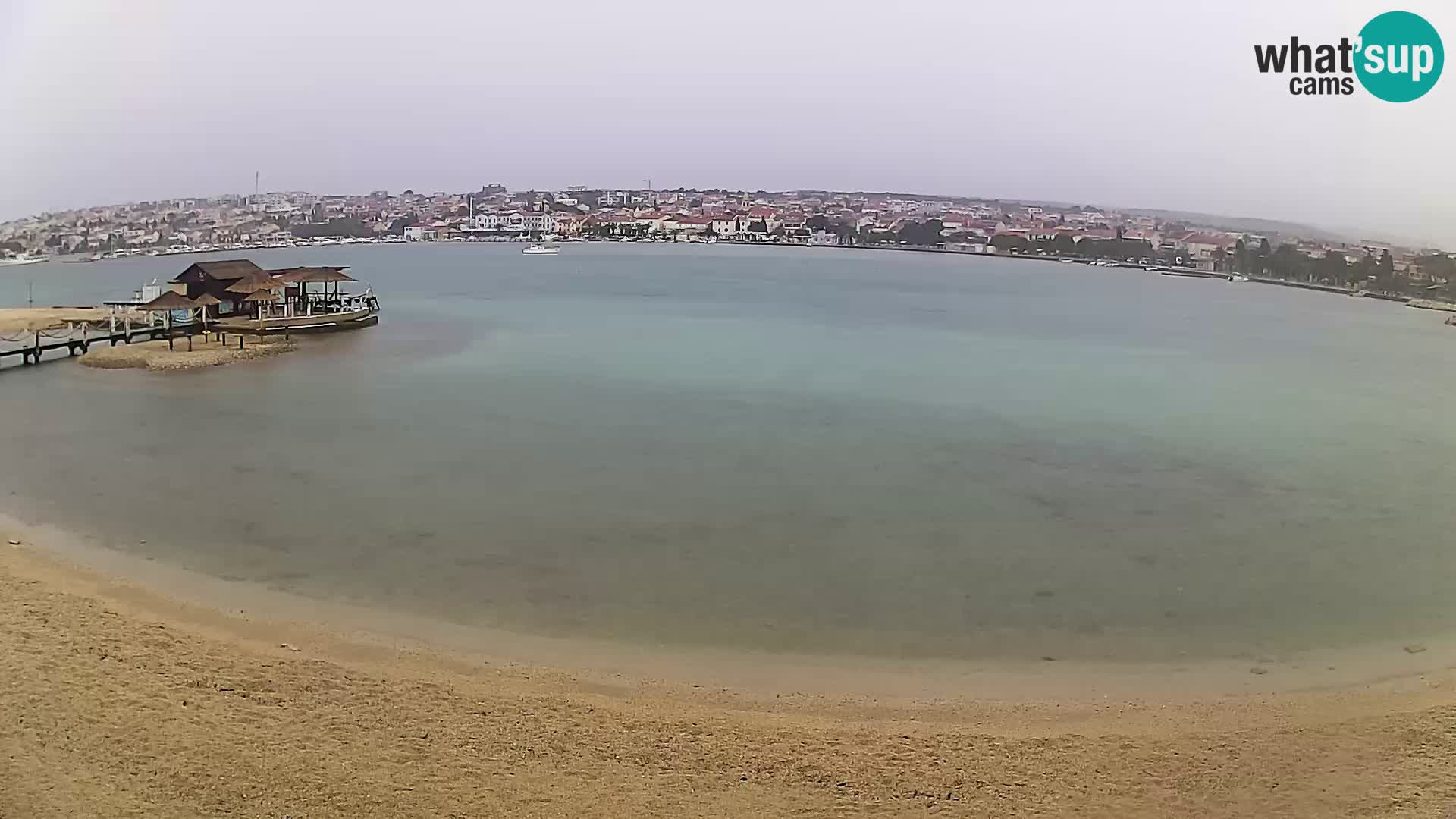 Novalja webcam – spiaggia cittadina