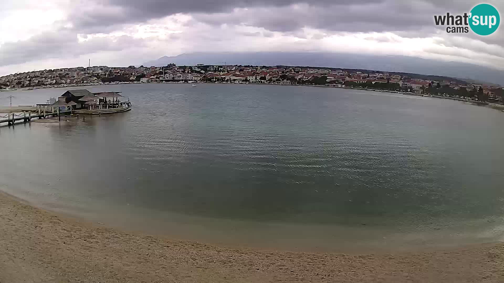 Novalja livecam – plage de la ville