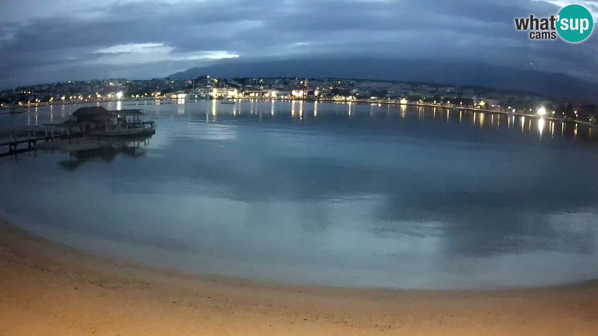 Novalja webcam – spiaggia cittadina