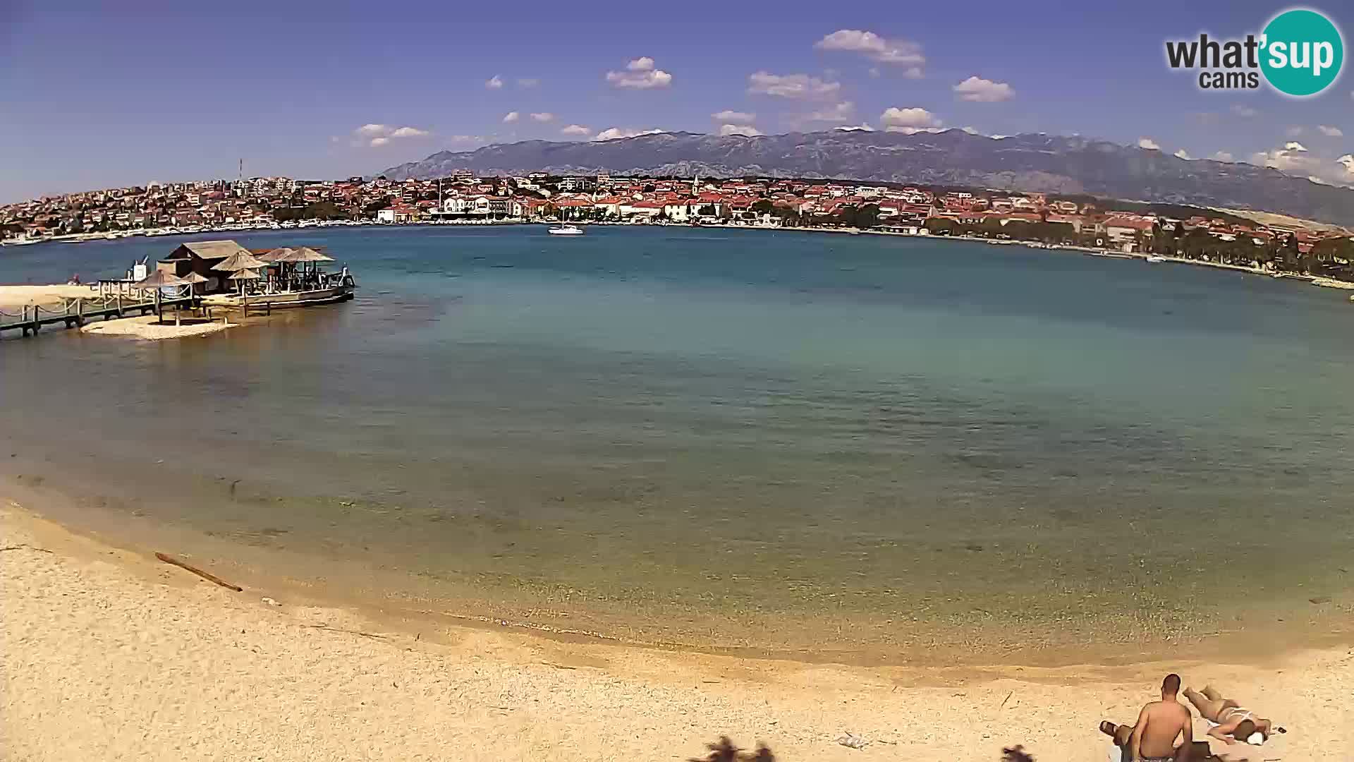 Novalja livecam – plage de la ville