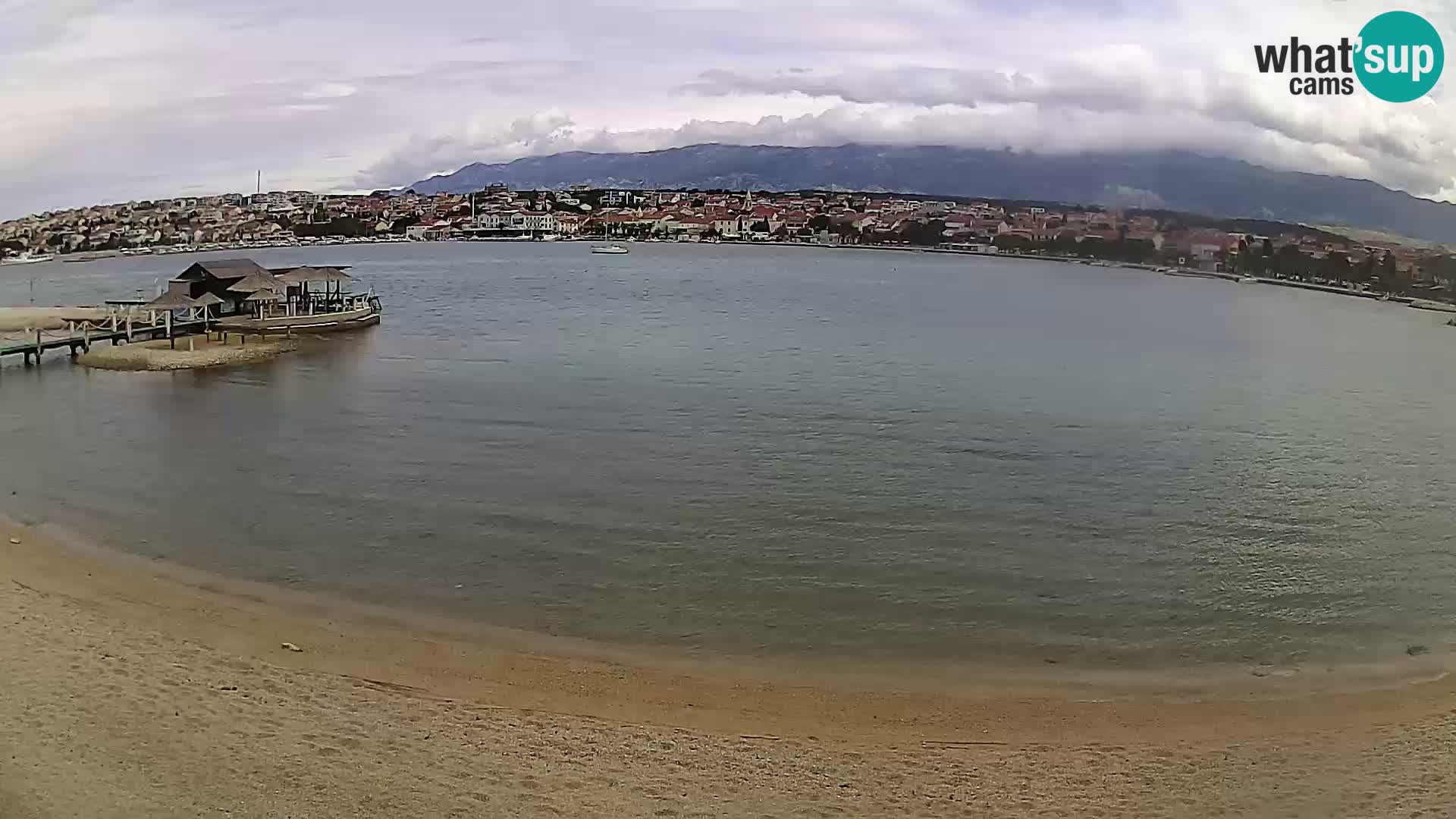 Novalja livecam – plage de la ville