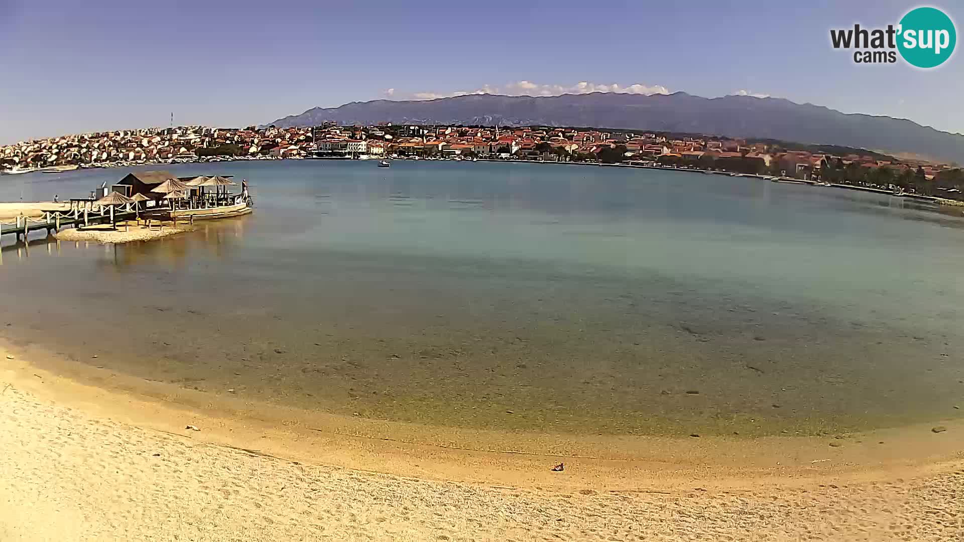 Novalja webcam – spiaggia cittadina