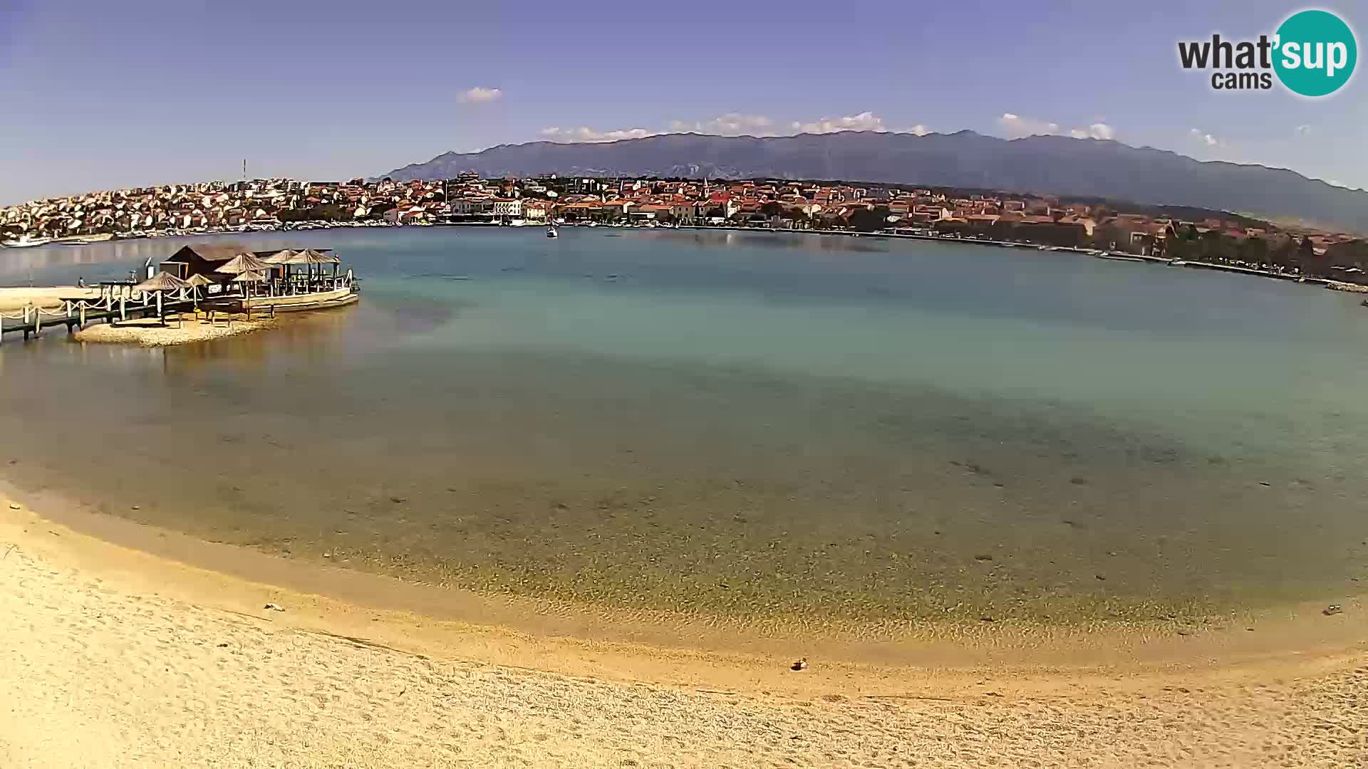 Novalja Kamera v živo – mestna plaža