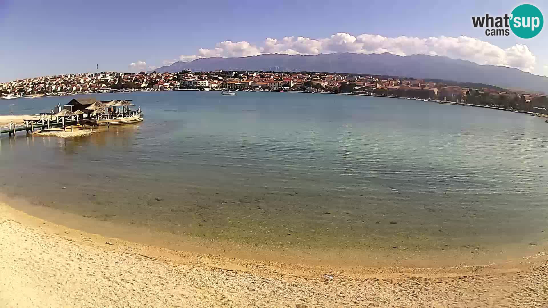 Novalja webcam – spiaggia cittadina