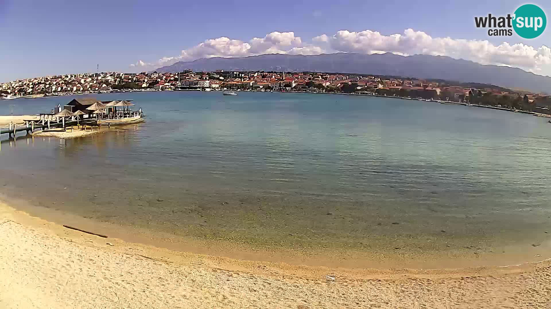 Novalja Kamera v živo – mestna plaža