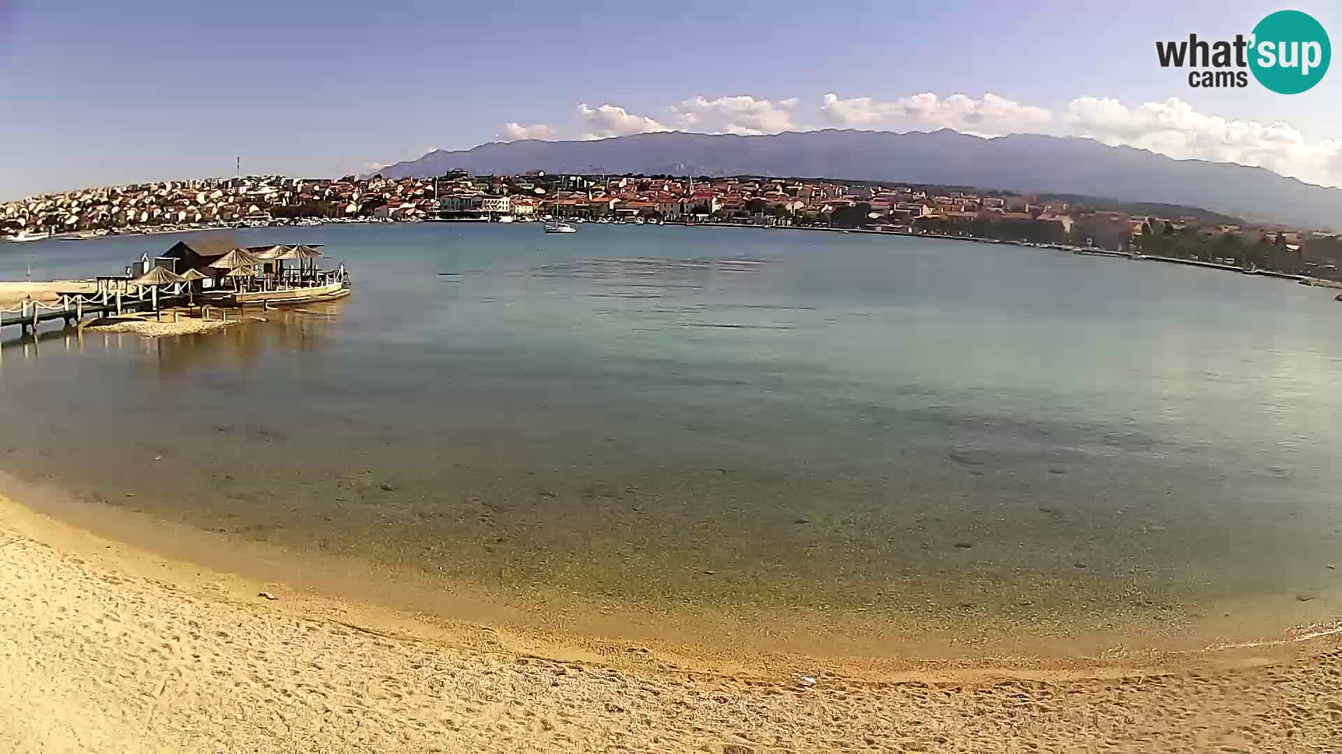 Novalja Kamera v živo – mestna plaža