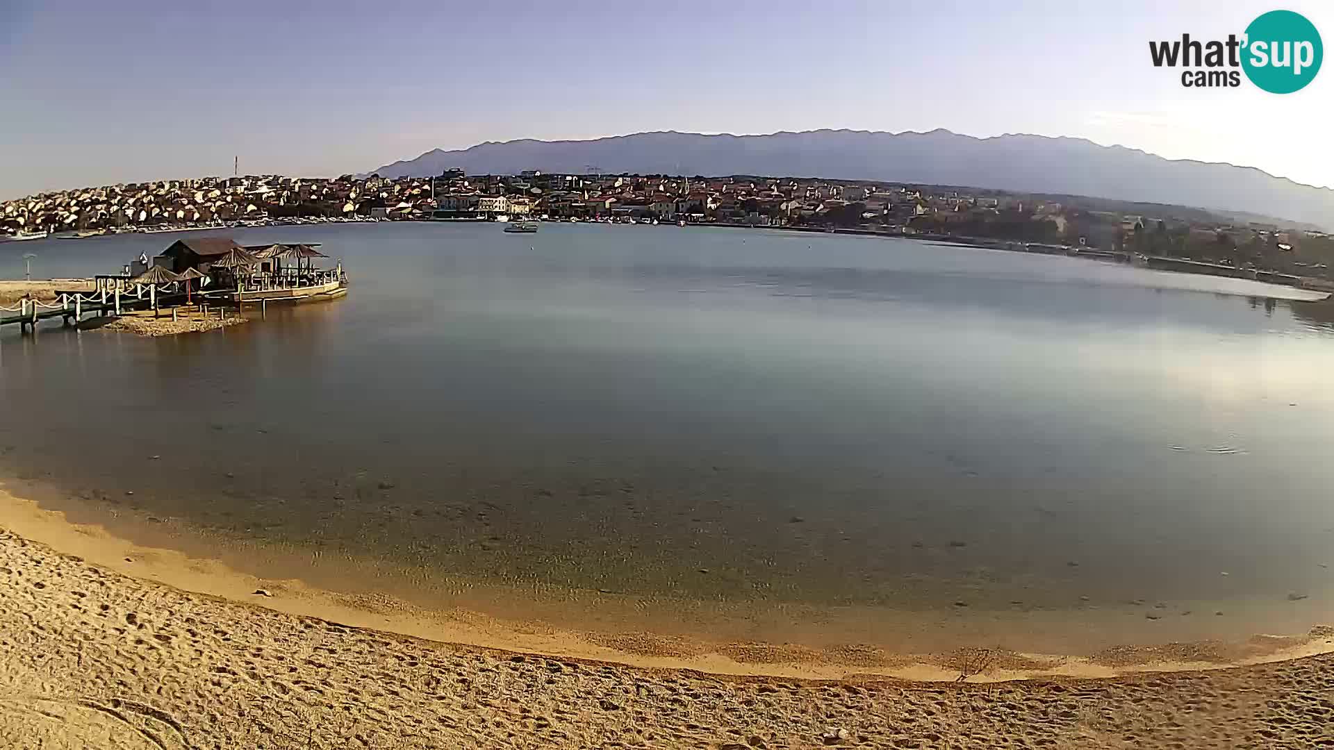 Novalja webcam – spiaggia cittadina