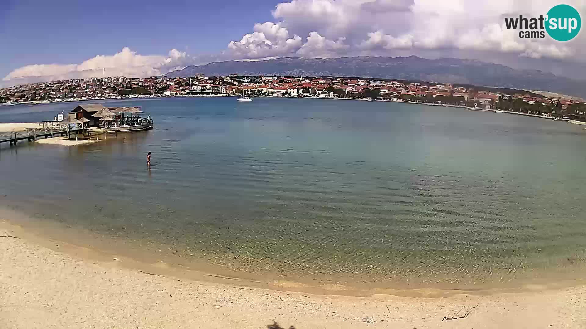 Live webcam Novalja – The Town beach