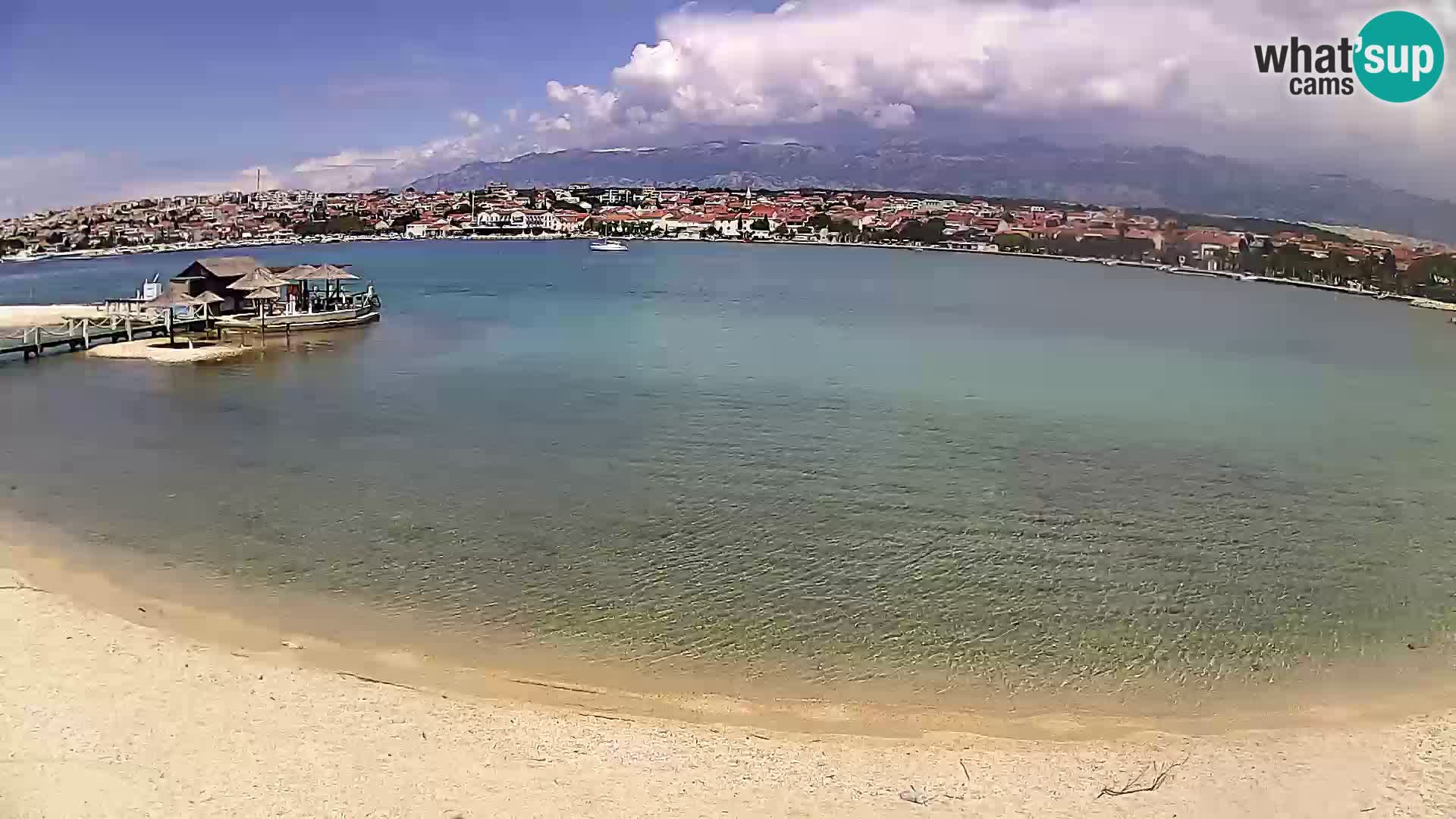 Novalja en vivo – playa de la ciudad