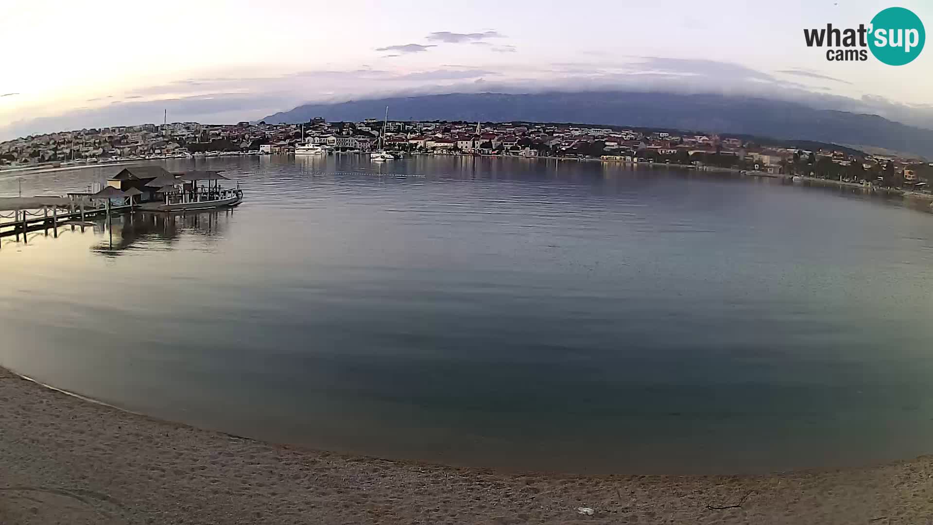 Novalja webcam – spiaggia cittadina