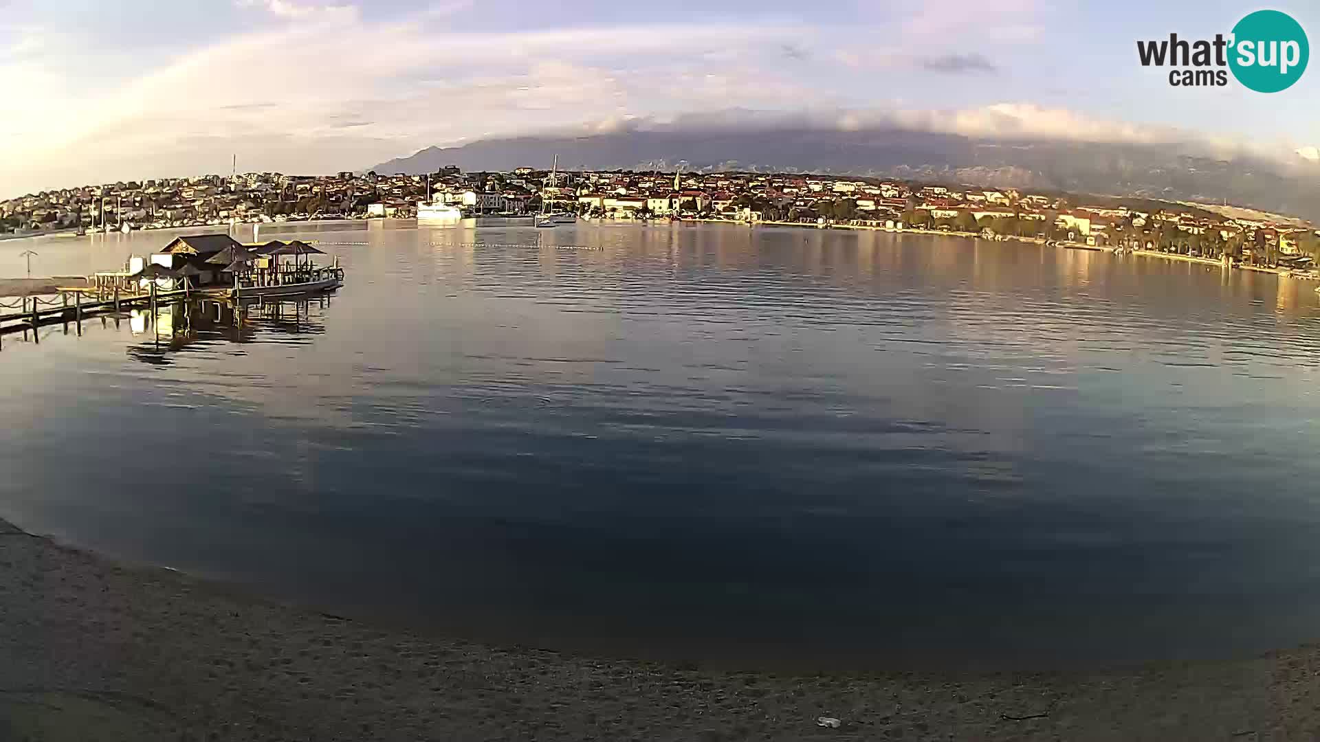 Novalja livecam – plage de la ville