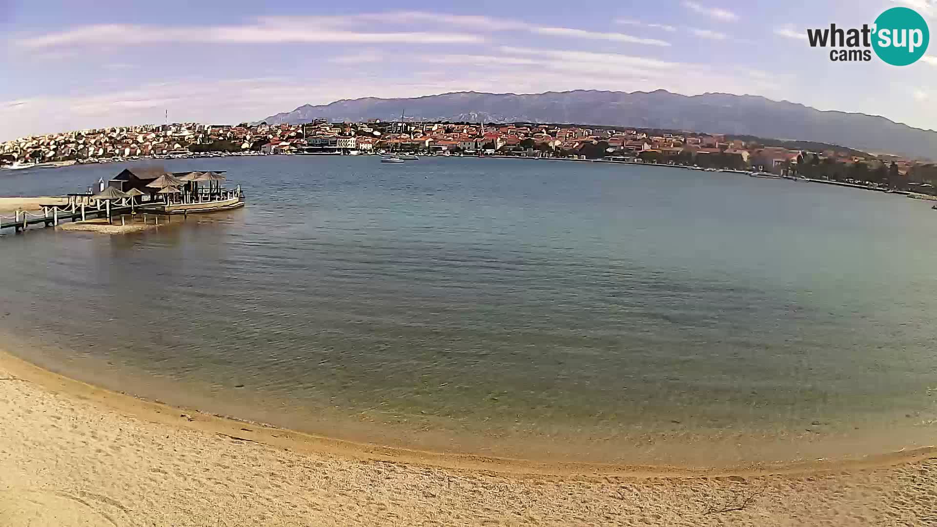 Novalja Kamera v živo – mestna plaža