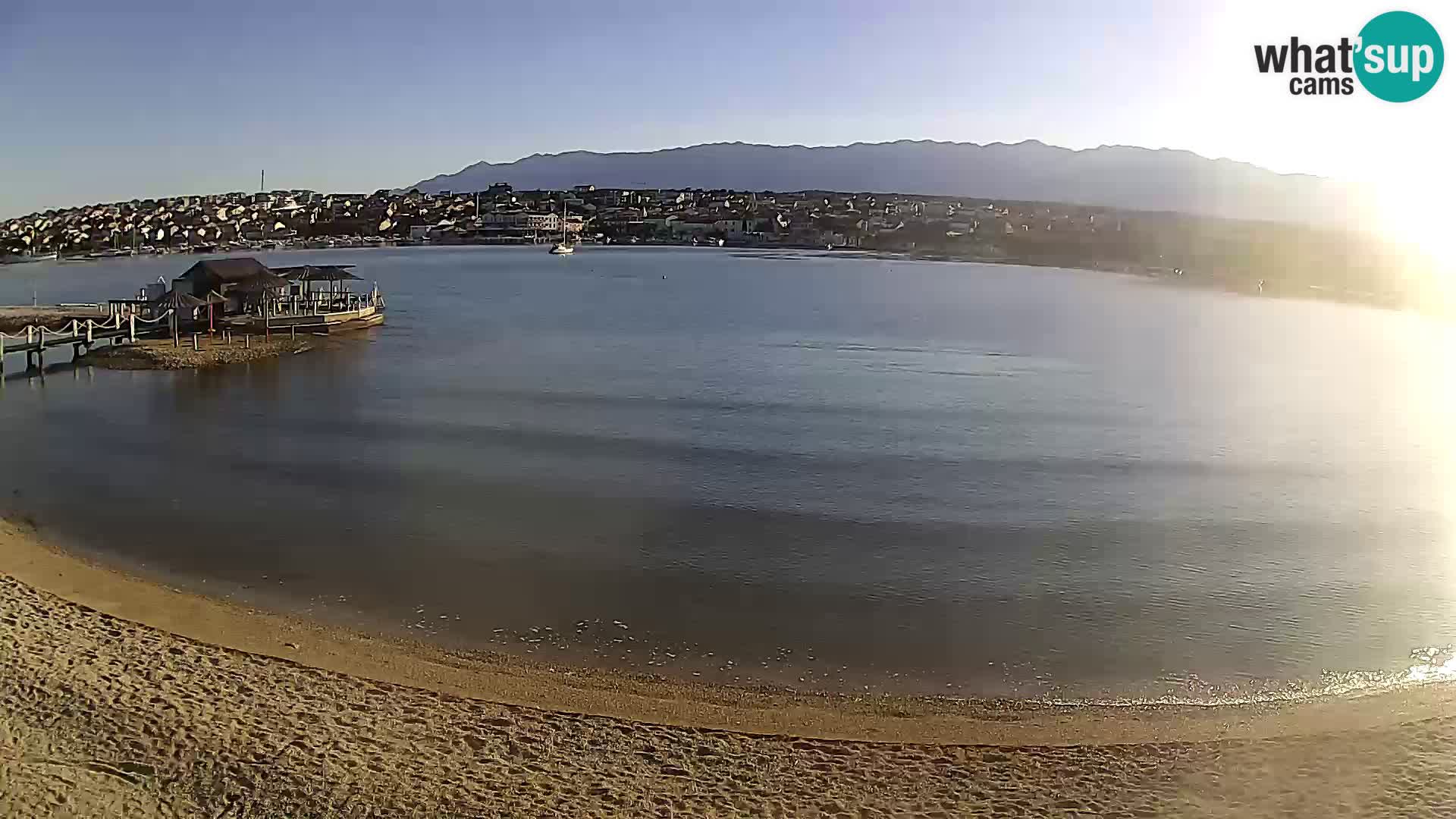 Novalja livecam – plage de la ville
